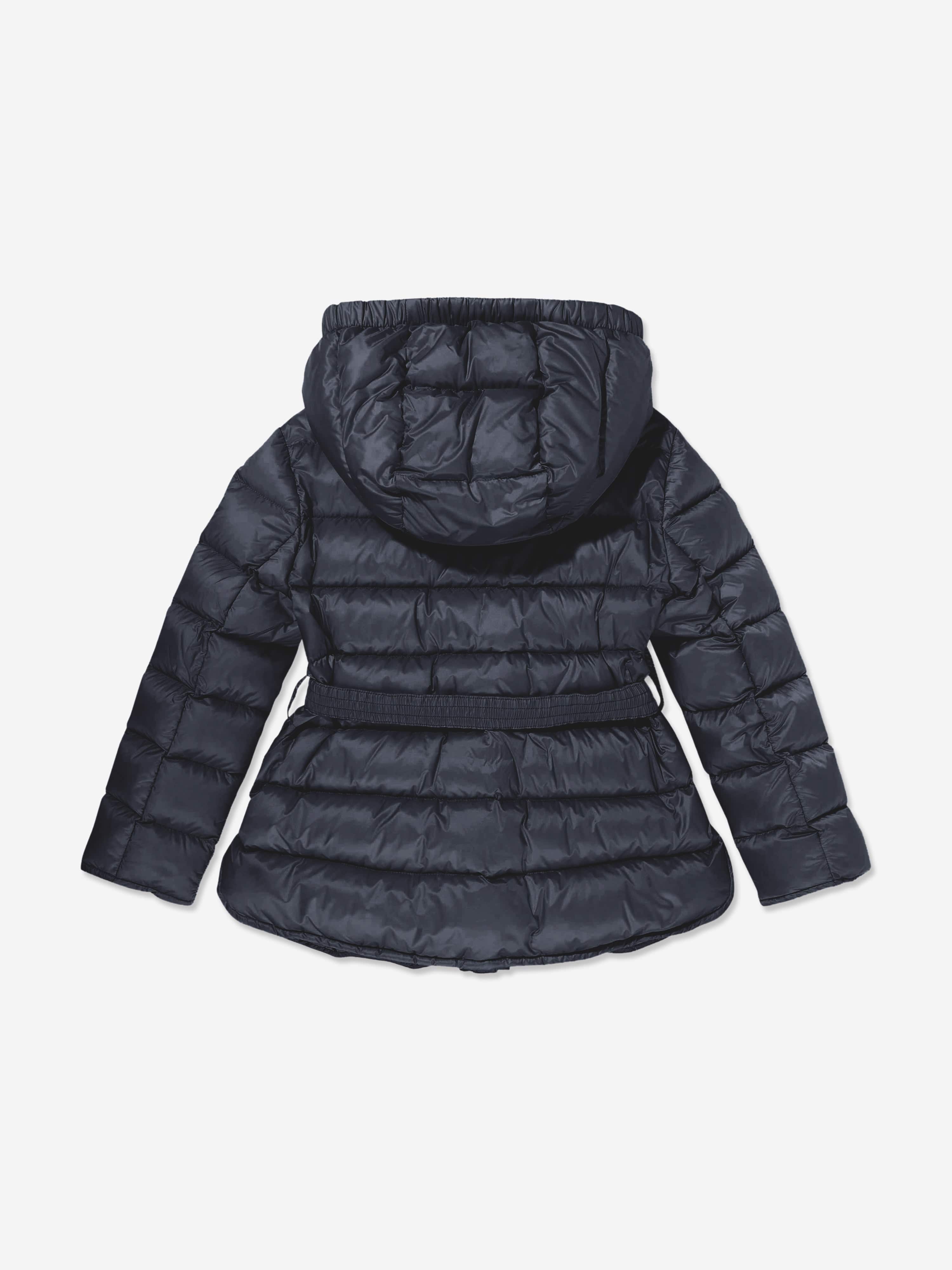 Moncler Enfant Girls Down Padded Argenno Short Parka in Navy