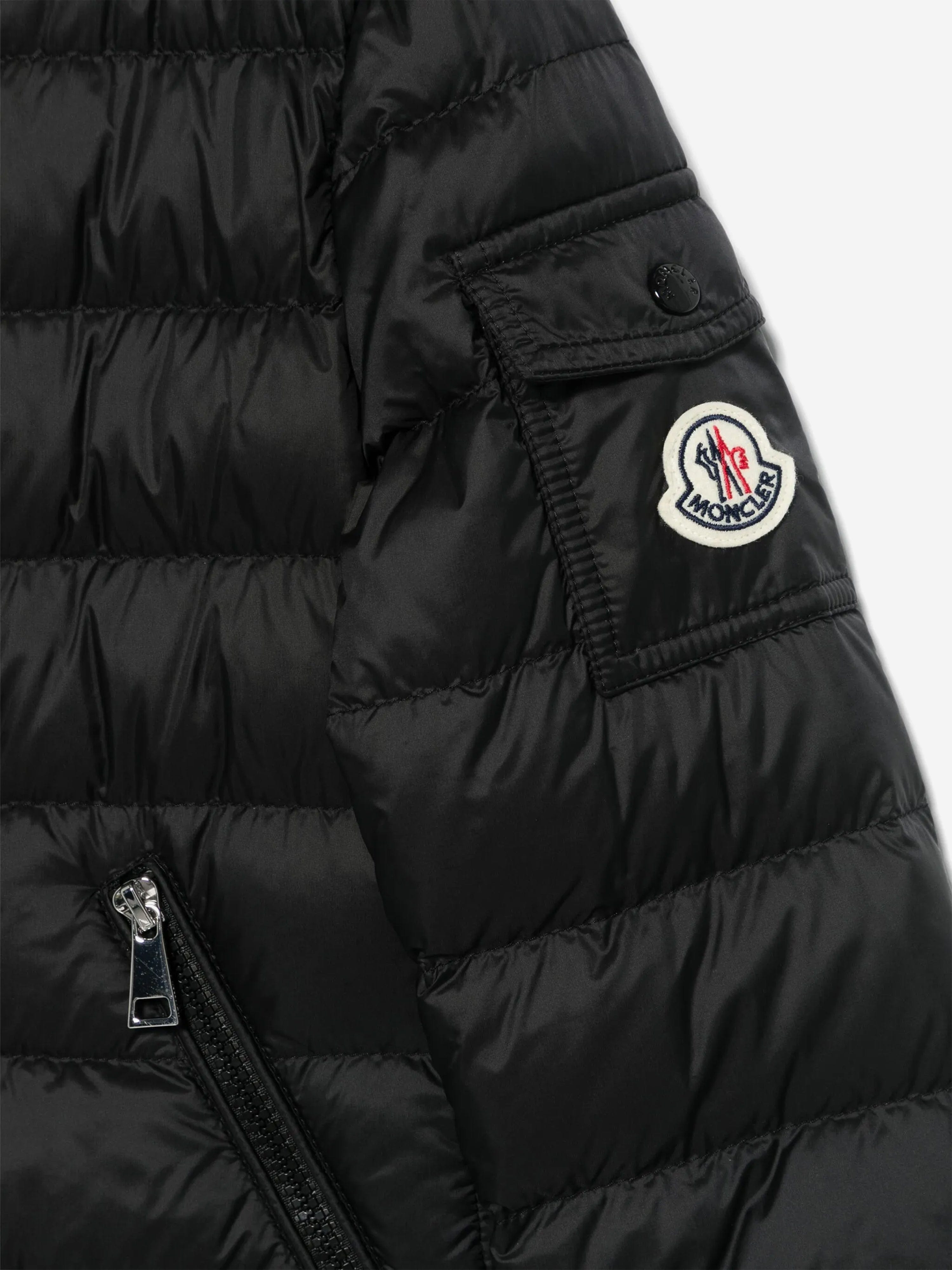 Moncler Enfant Girls Down Padded Gles Jacket in Black | Childsplay
