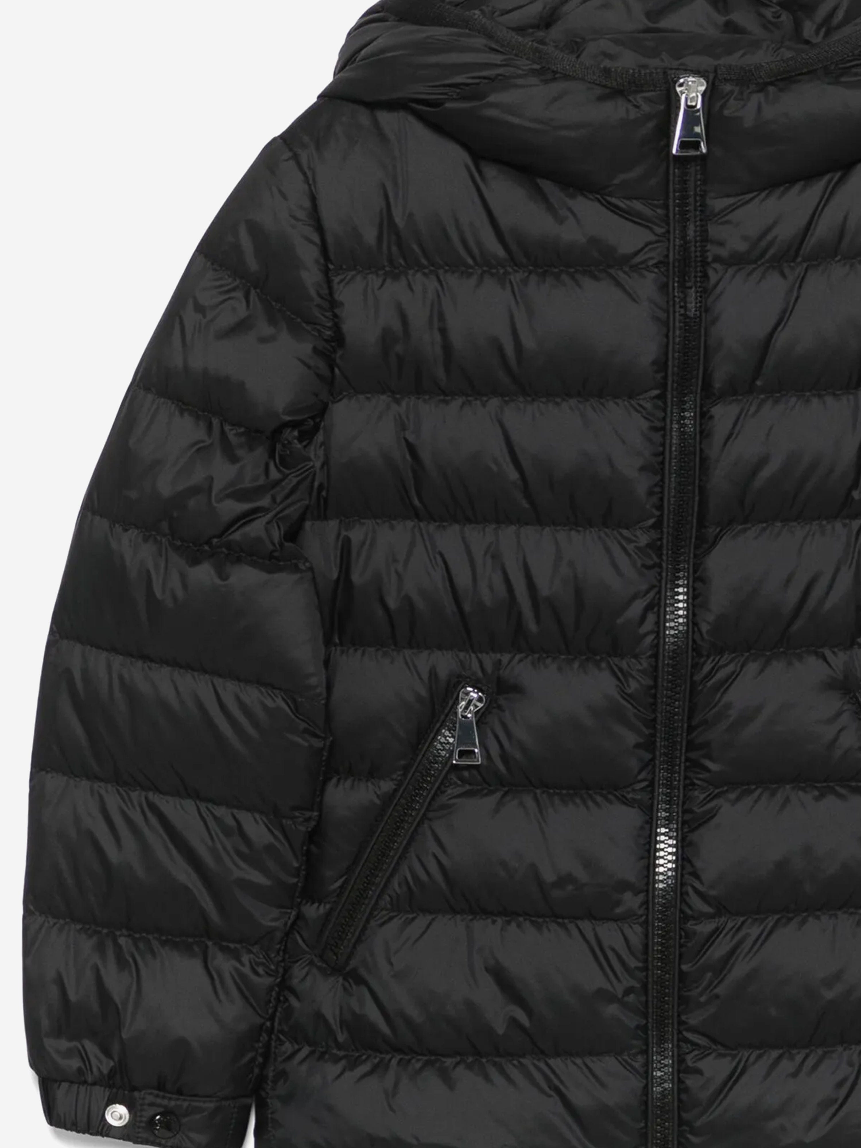 Moncler Enfant Girls Down Padded Gles Jacket in Black | Childsplay