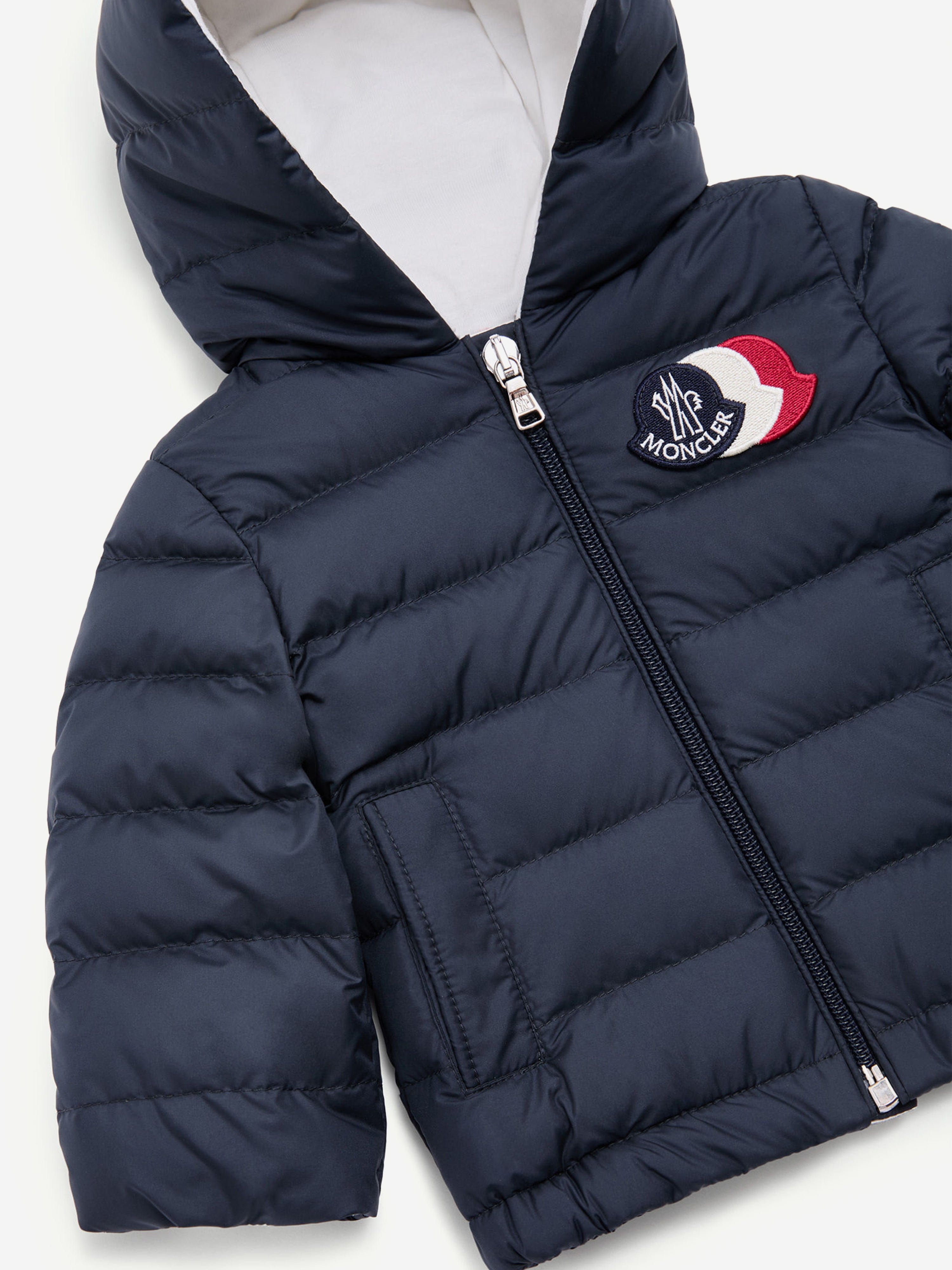 Moncler Enfant Baby Boys Down Padded Hakan Jacket in Navy