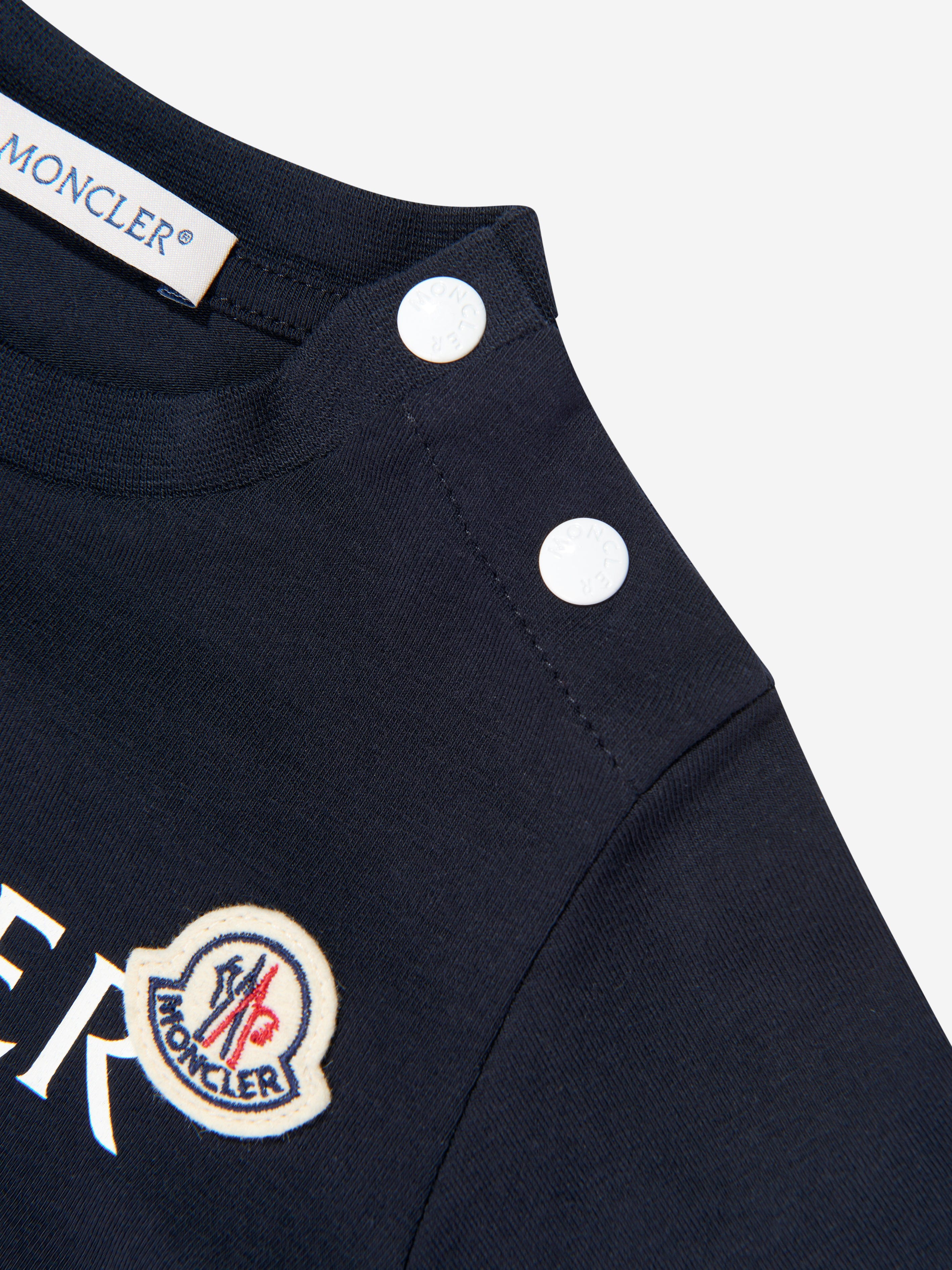 Moncler Enfant Baby Boys Logo T-Shirt in Navy | Childsplay Clothing
