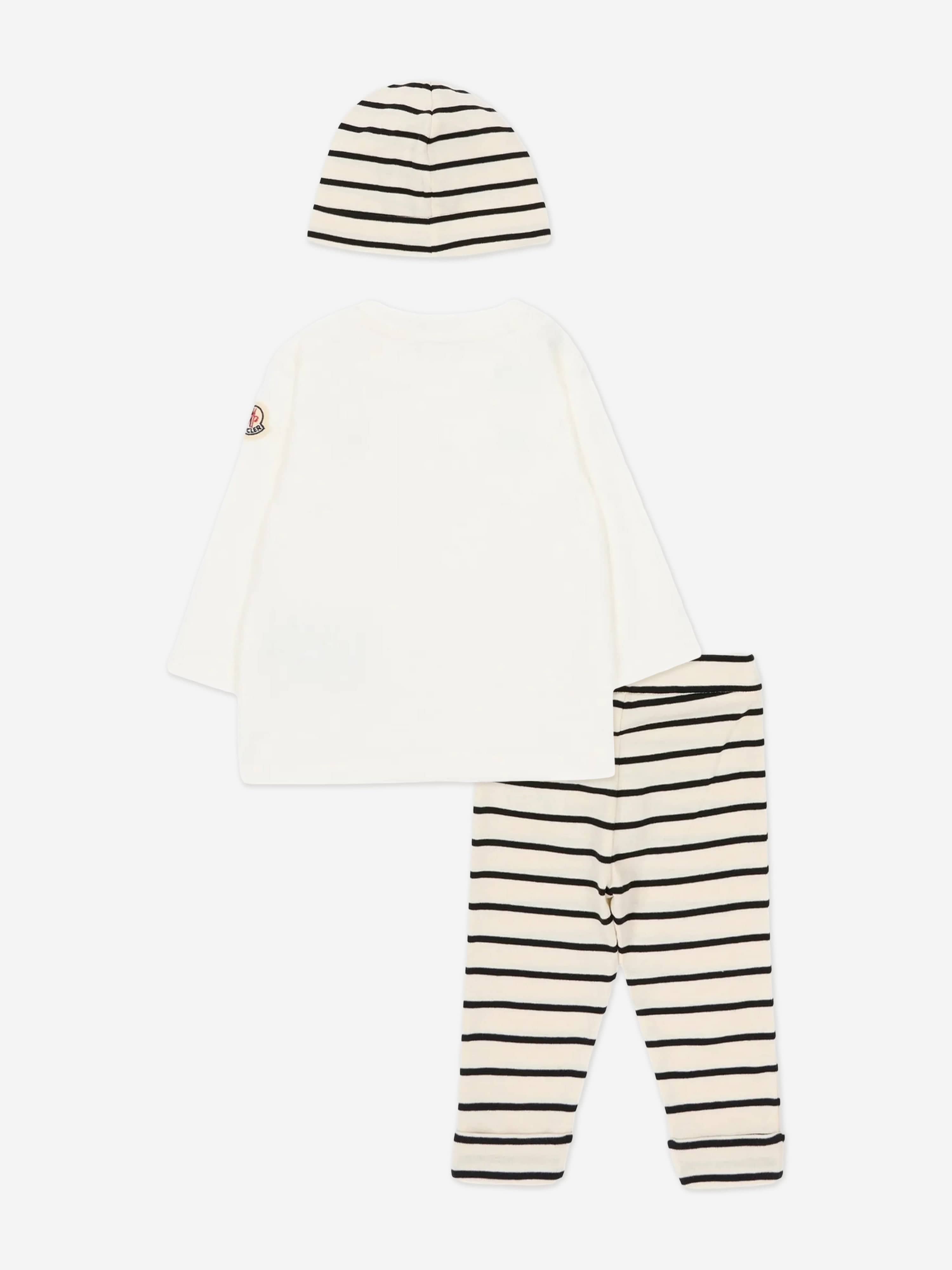 Moncler Enfant Baby 3 Piece Legging Set in White | Childsplay Clothing