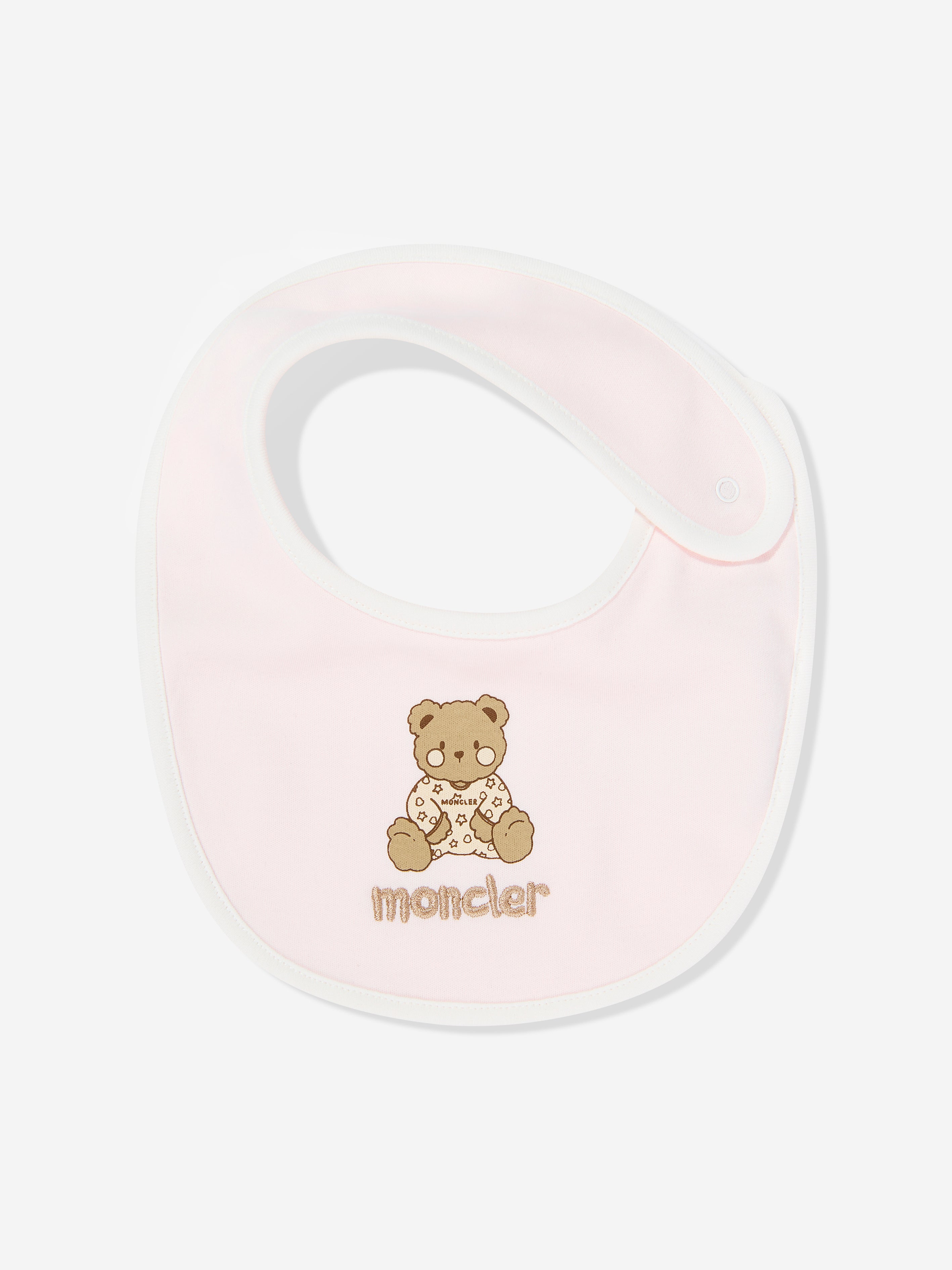 Moncler Enfant Baby Girls Teddy Bear Bodysuit and Bib Gift Set in
