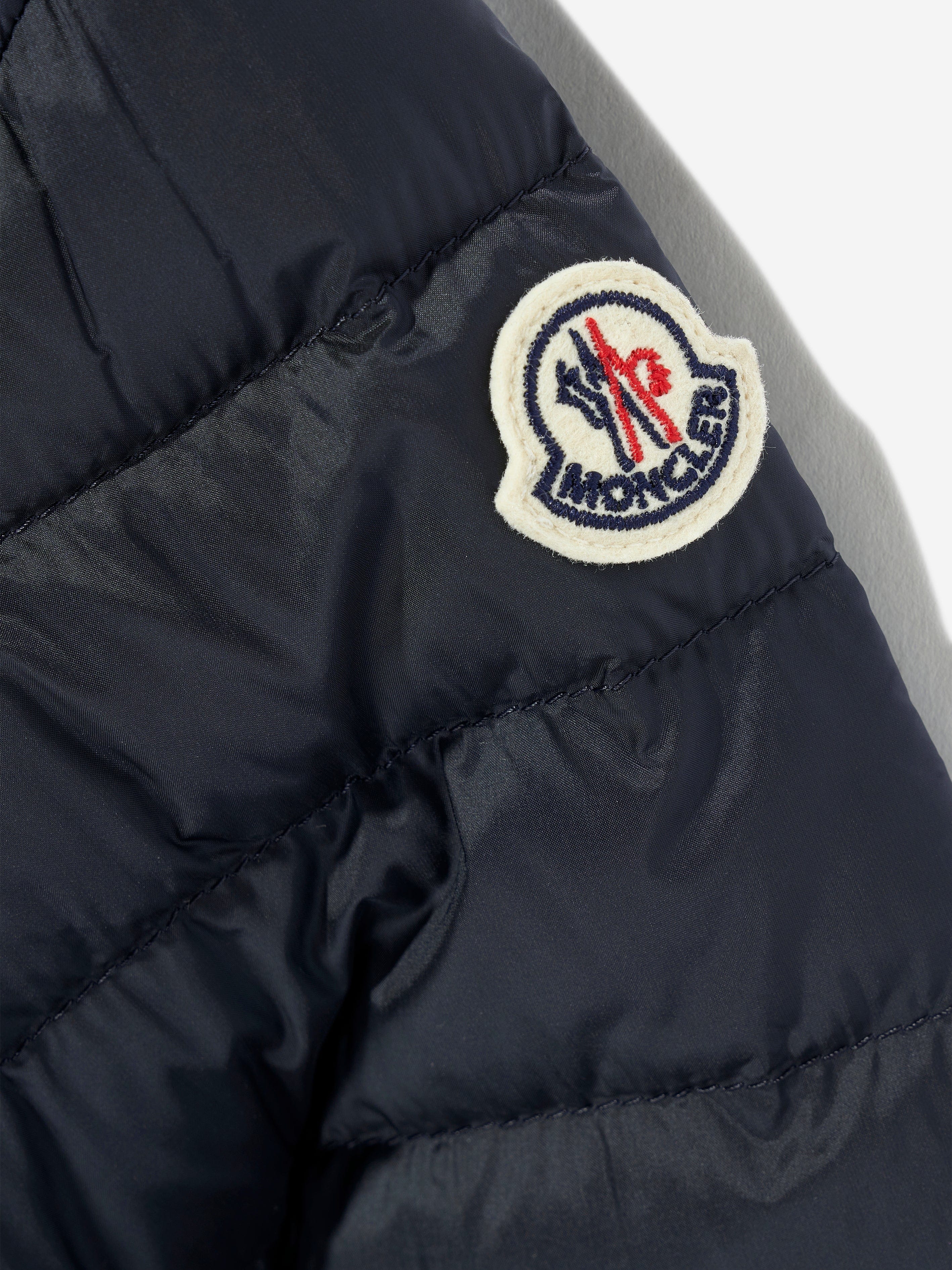 Moncler Enfant Boys Down Padded Dilar Jacket in Navy | Childsplay