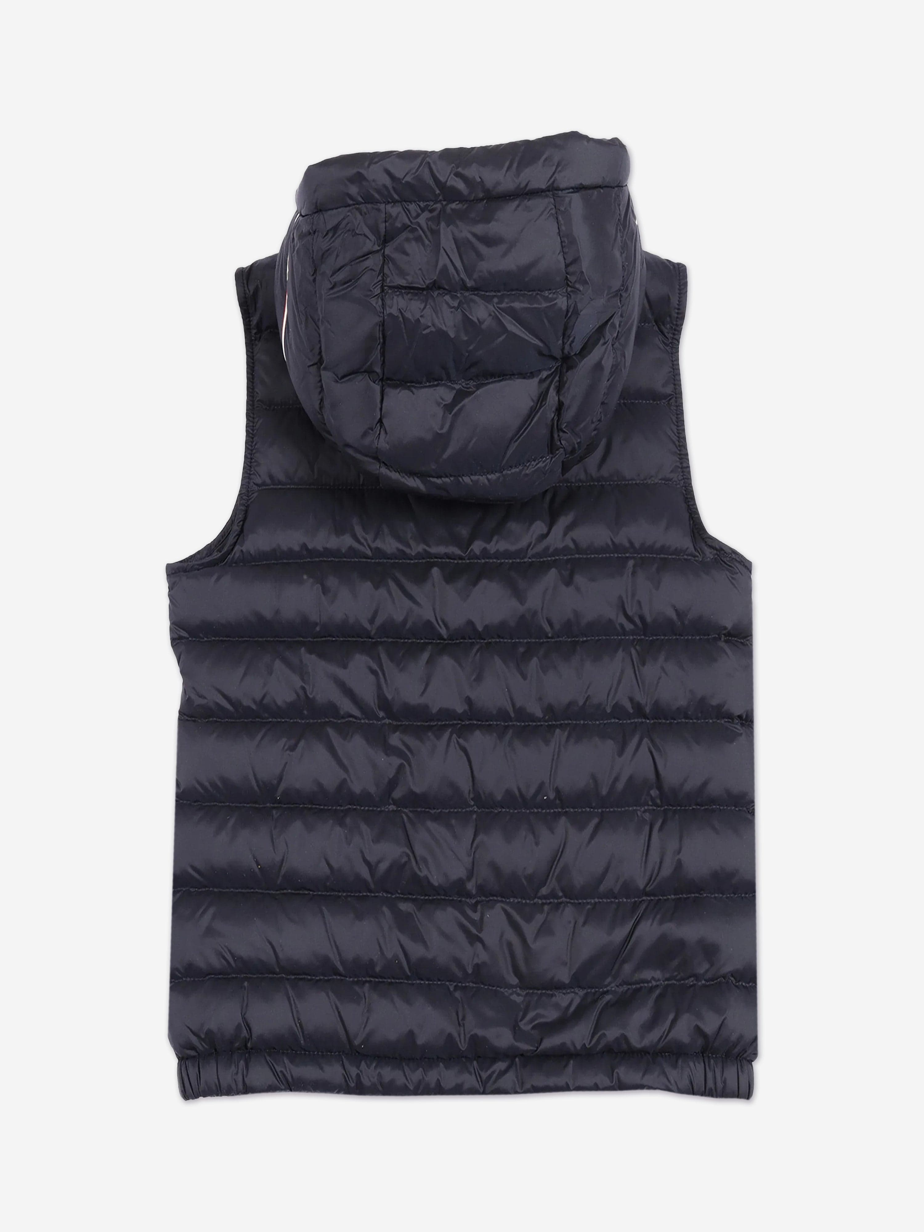 Moncler Enfant Boys Down Padded Uzay Gilet in Navy | Childsplay