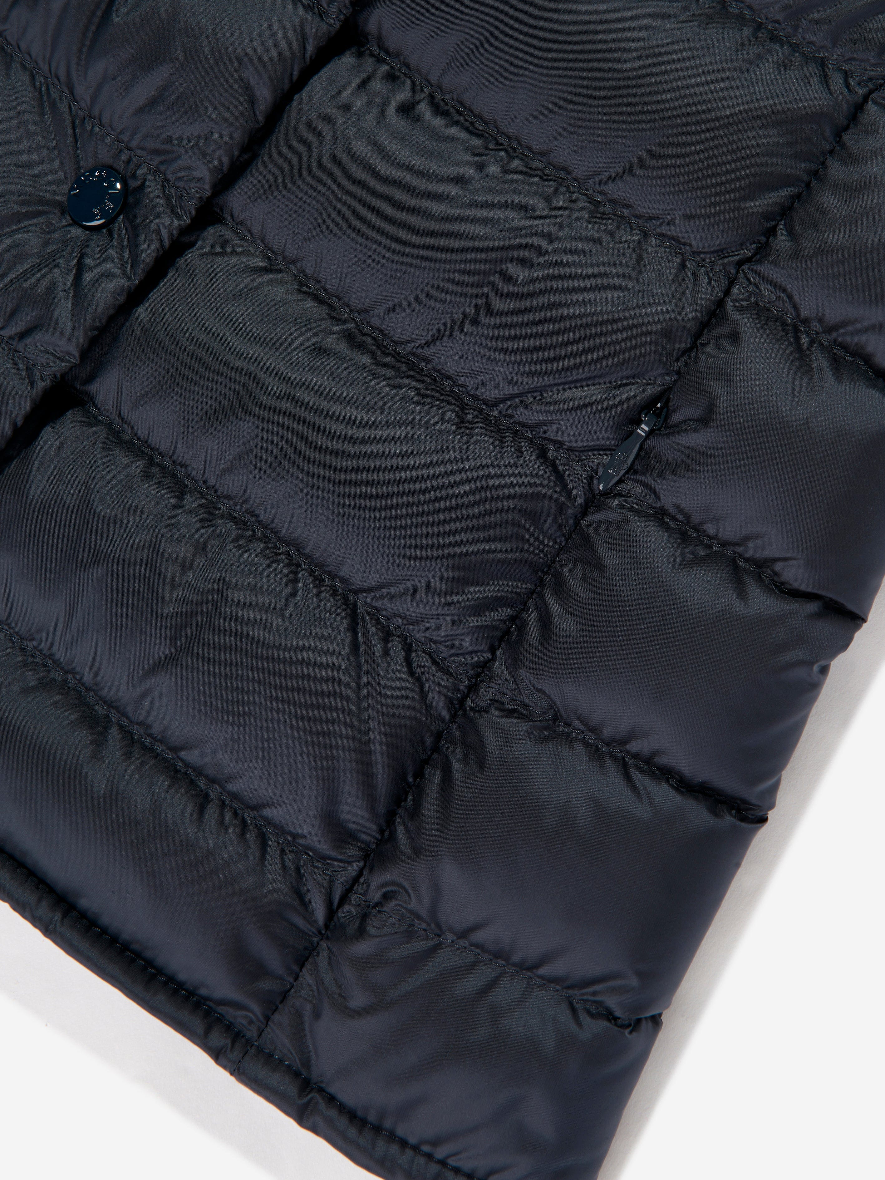Moncler Enfant Girls Down Padded Liane Gilet in Navy | Childsplay