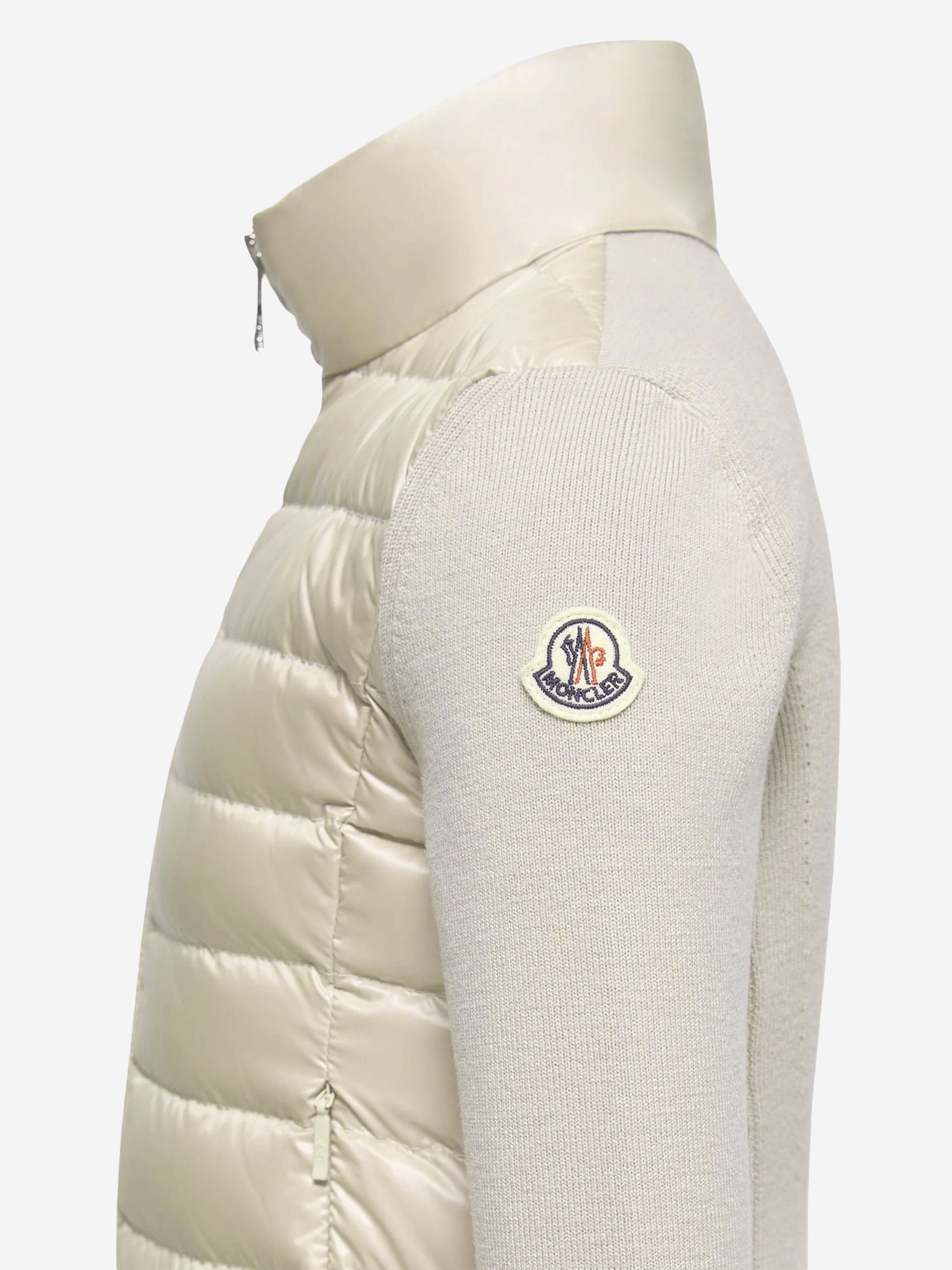 ち*い様 MONCLERベビー 80 Moncler Enfant Girls Down Padded Zip Up Cardigan in Beige