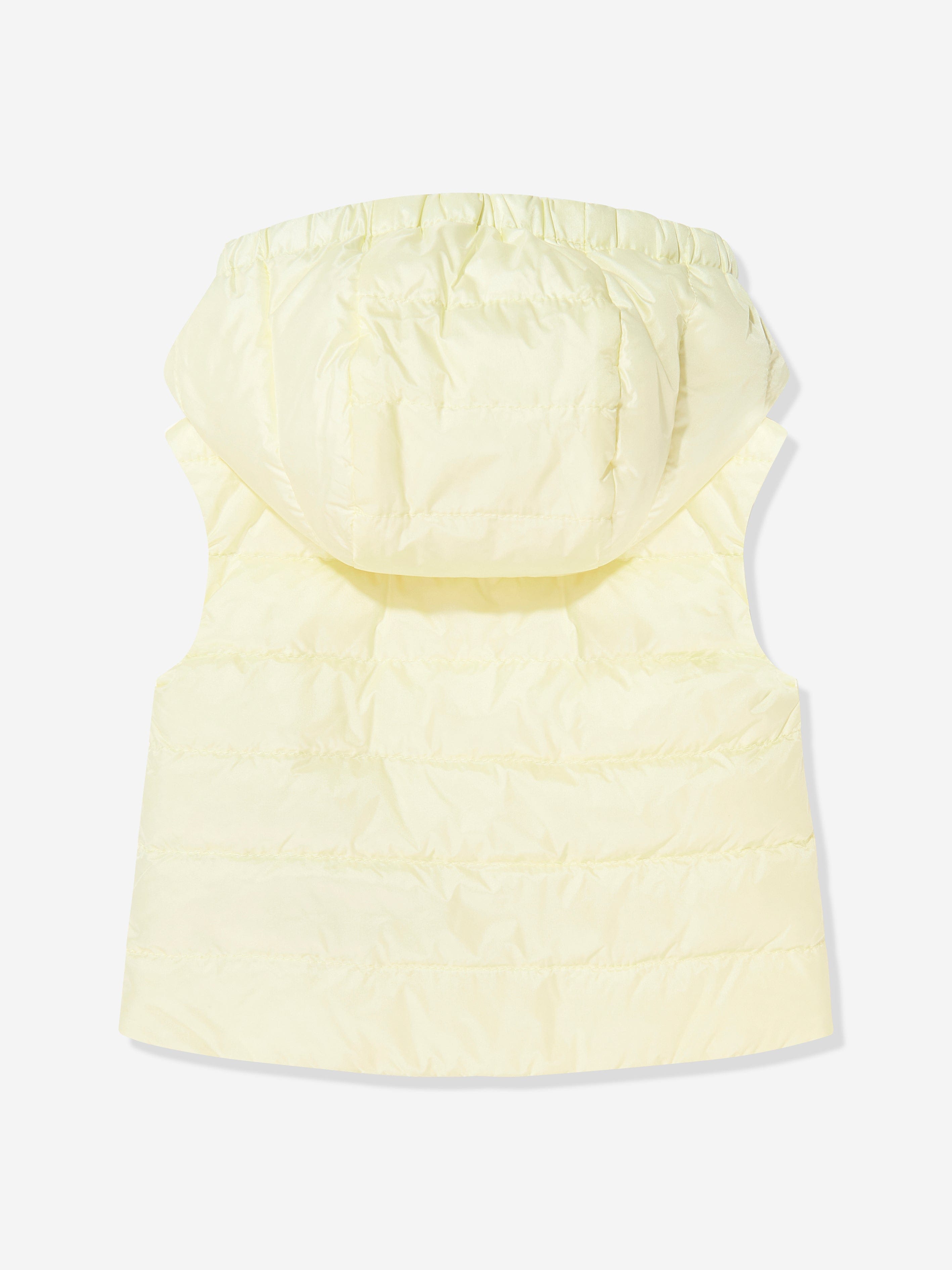 Moncler Enfant Baby Girls Down Padded Lia Gilet in Yellow