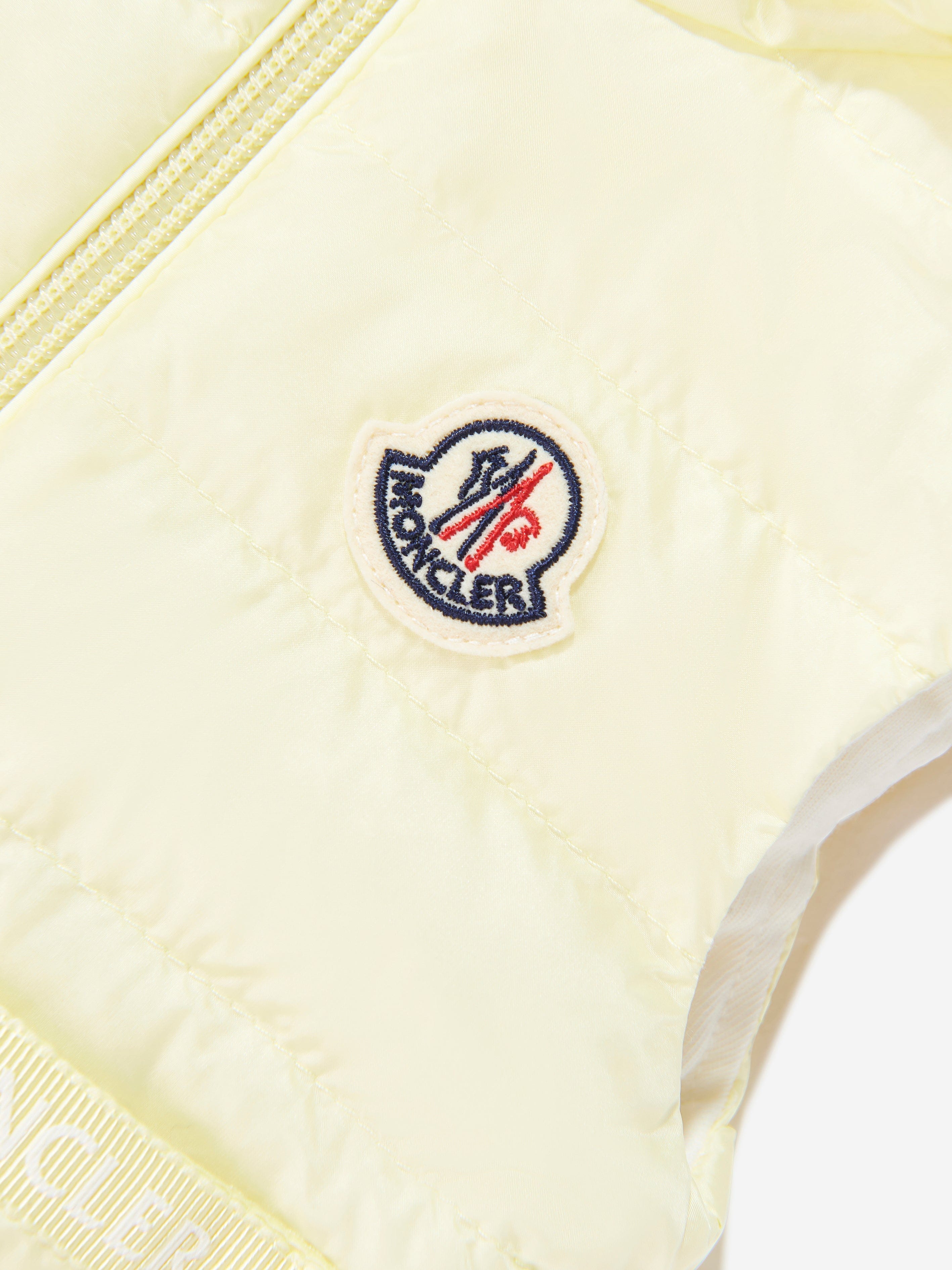 Moncler Enfant Baby Girls Down Padded Lia Gilet in Yellow