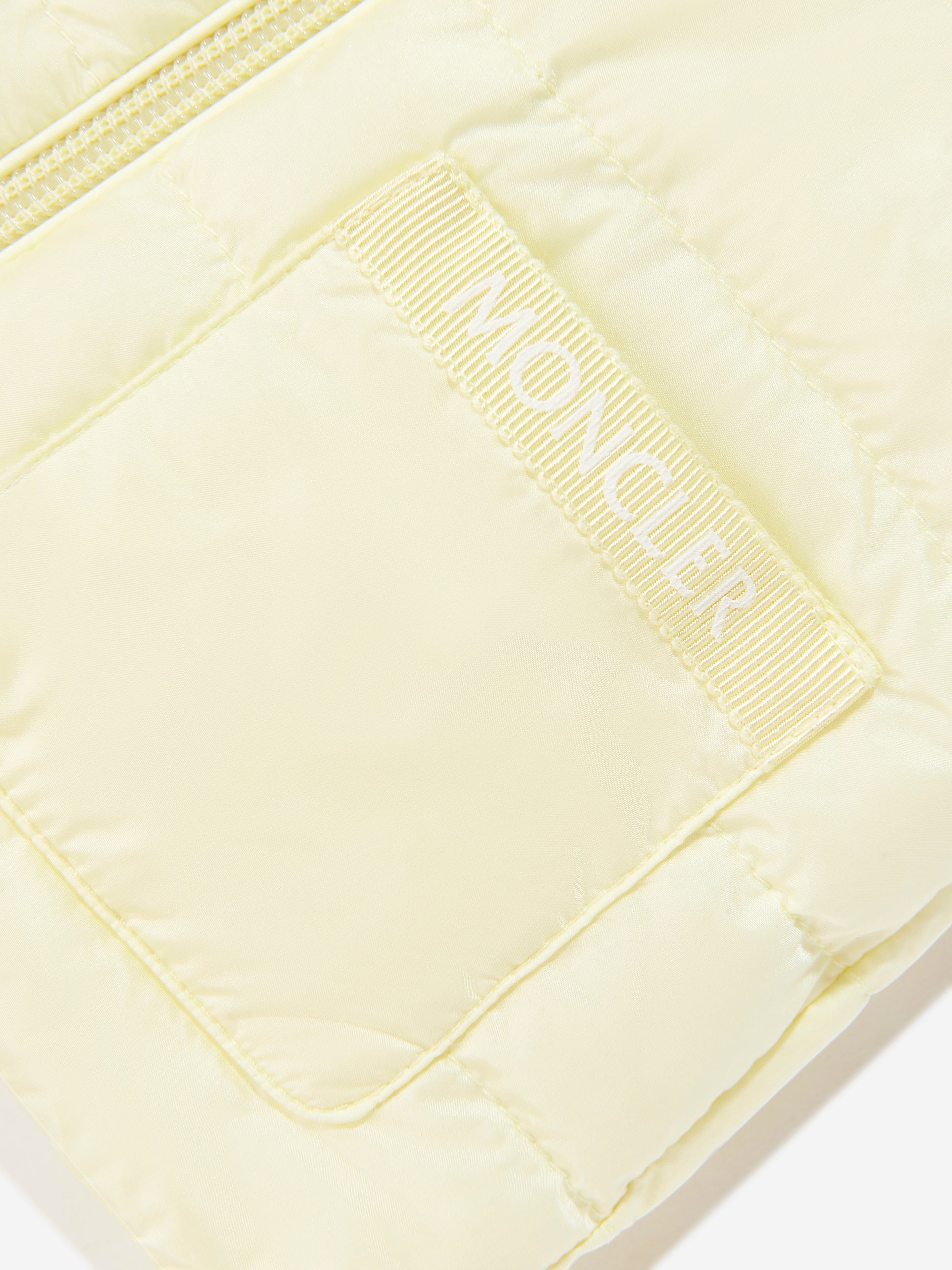 Moncler Enfant Baby Girls Down Padded Lia Gilet in Yellow