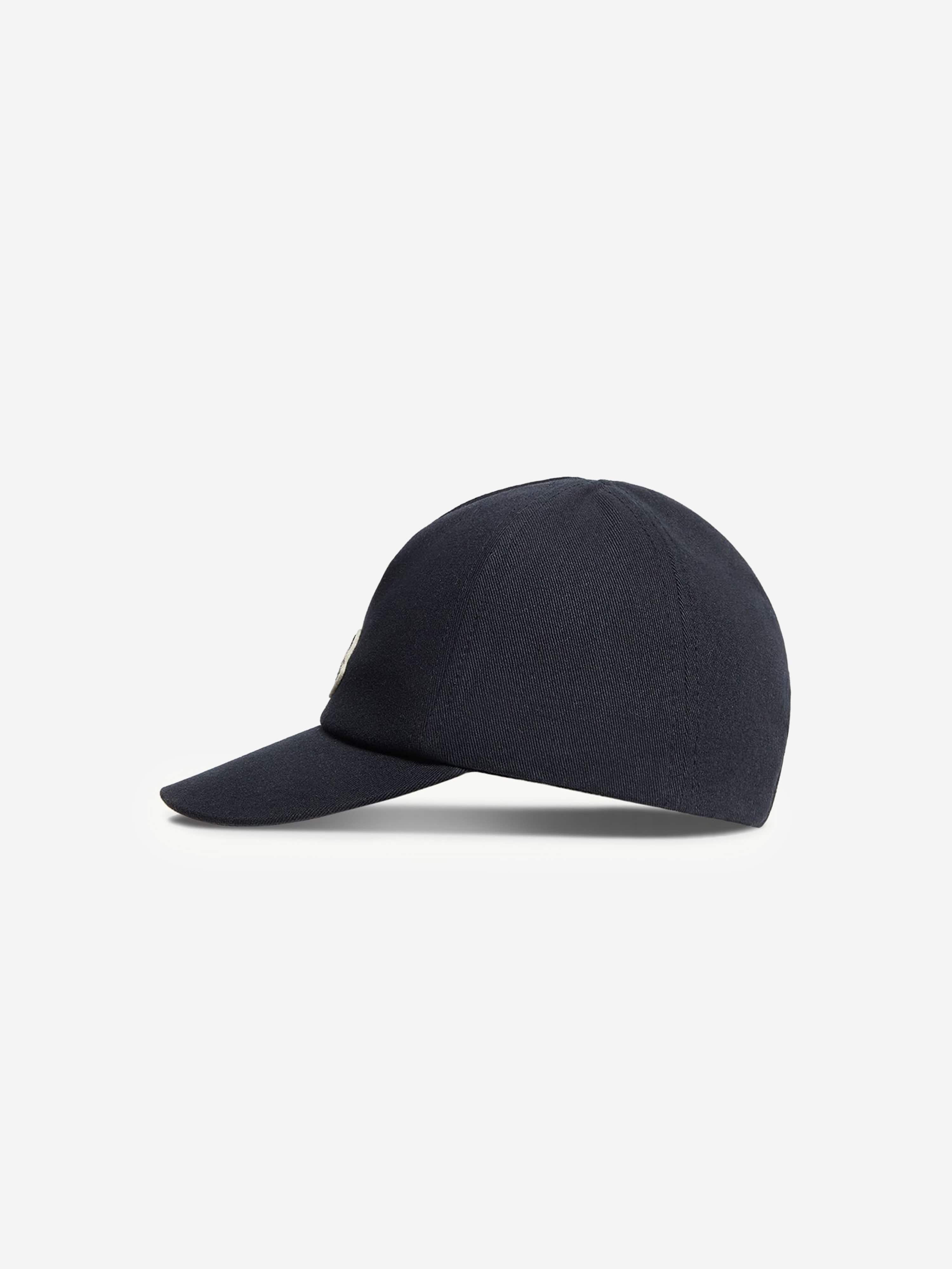 MONCLER キッズ キャップ Moncler Enfant Baby Boys Logo Baseball Cap in Navy | Childsplay