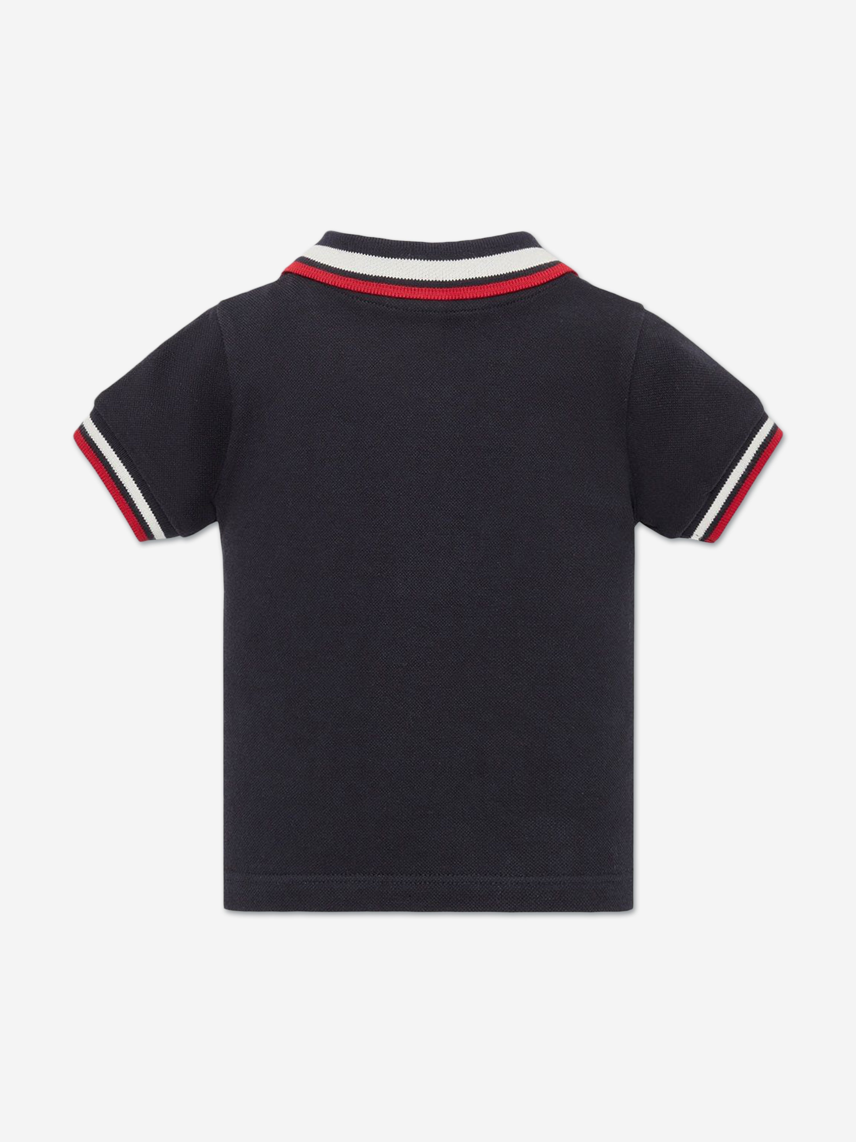 Moncler Enfant Baby Boys Logo Polo Shirt in Navy | Childsplay Clothing
