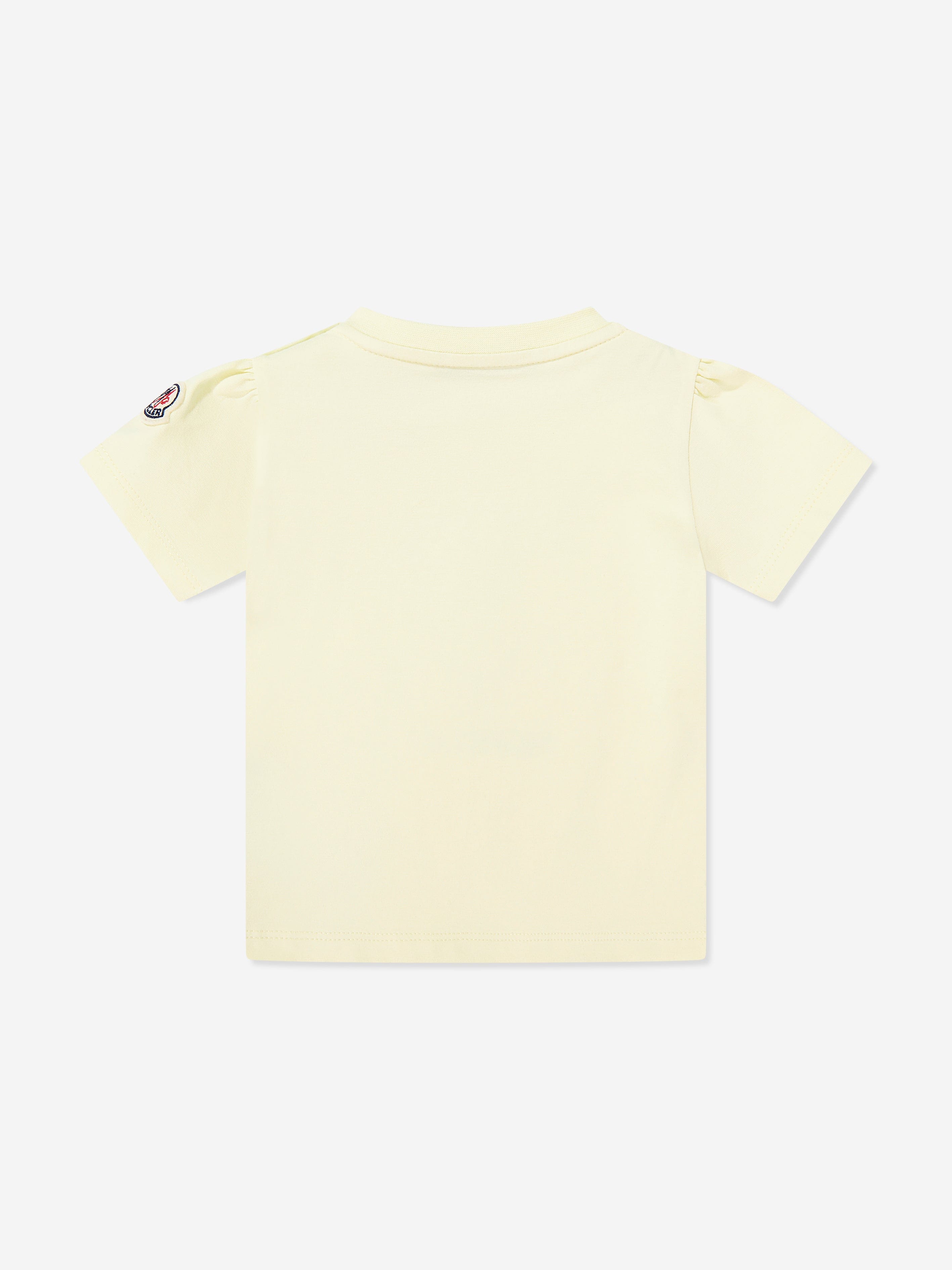 【monち】 Moncler Enfant Baby Girls Graphic Print T-Shirt in Yellow