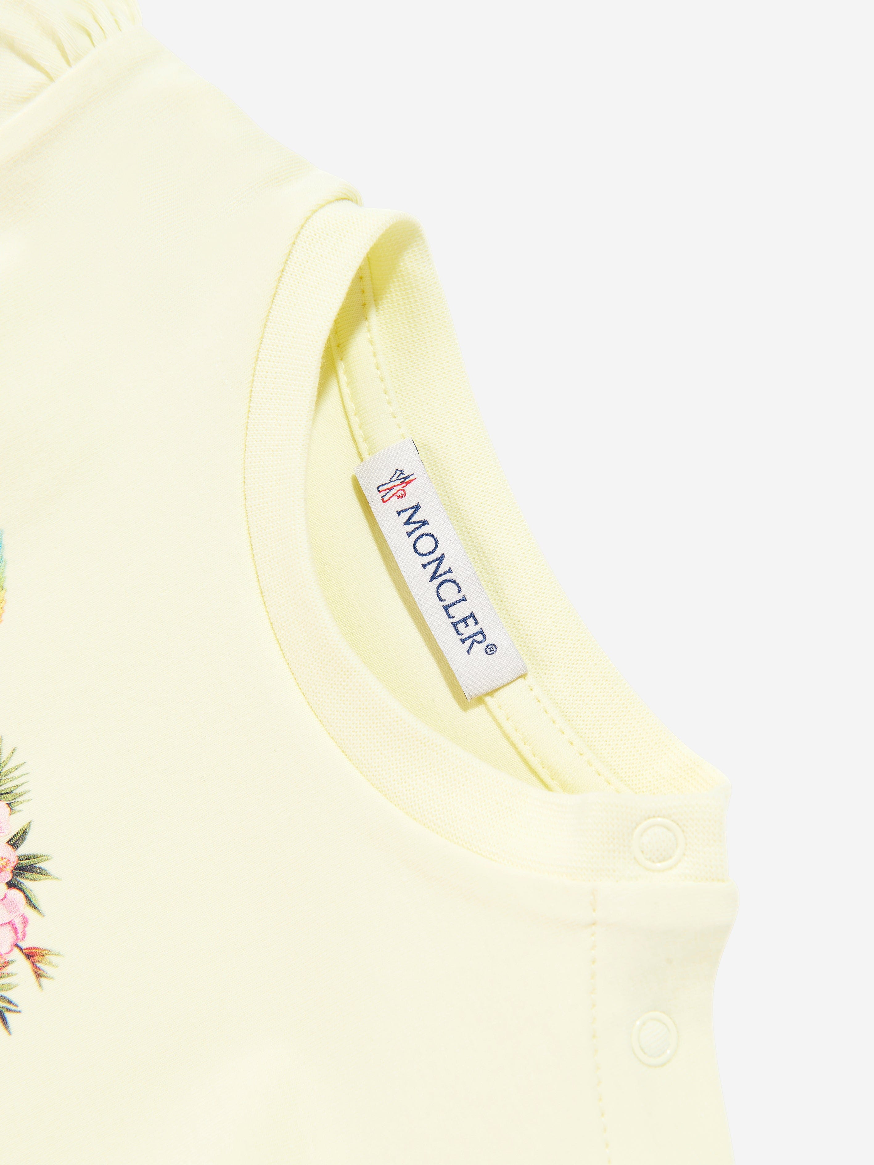 Moncler Enfant Baby Girls Graphic Print T-Shirt in Yellow