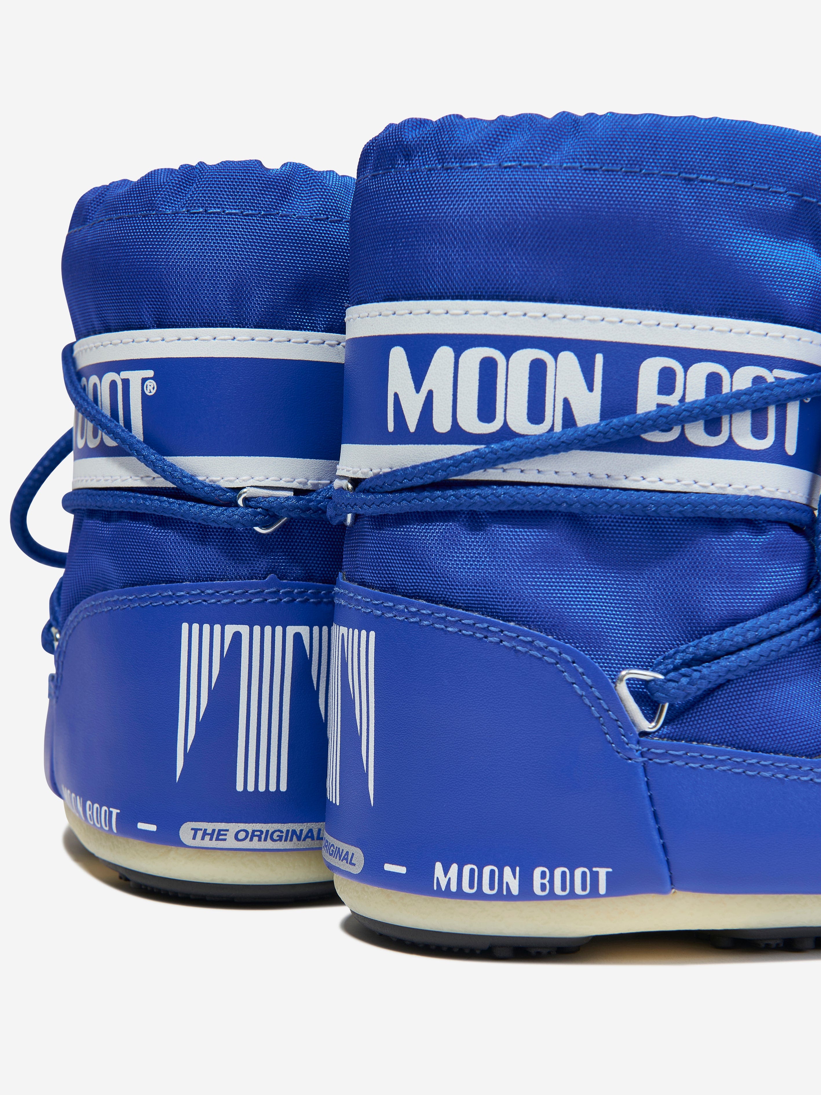 Bottes Moon Boot Tecnica Y2K - Bleu Puffer - Taille 38 - Style Rétro Neige - Occasion Très Bon État