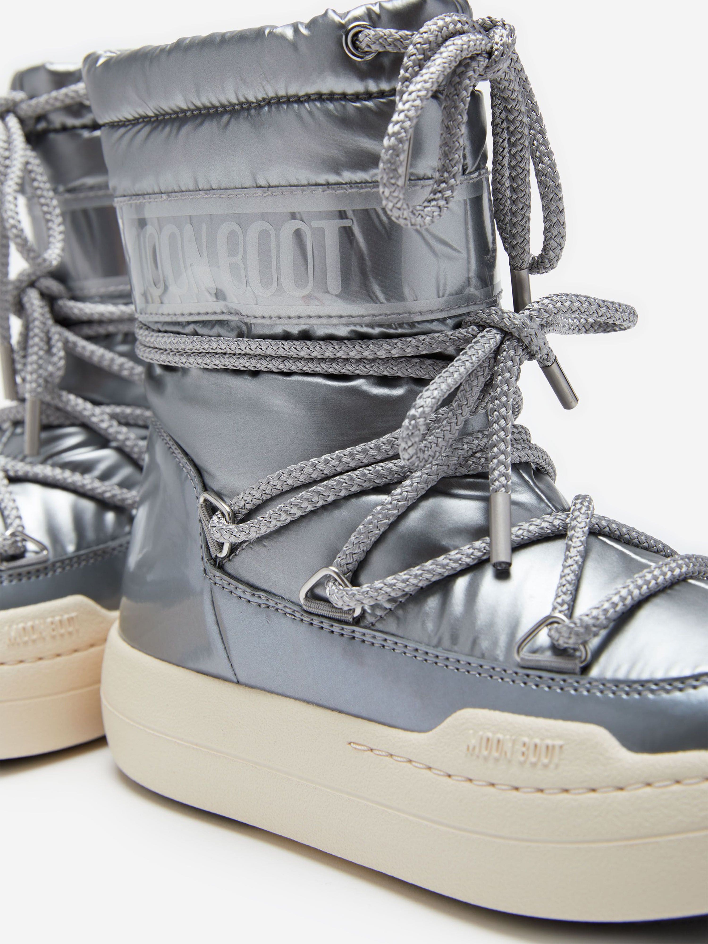 Moon Boot Kids JR Park Boots in Silver | Childsplay Clothing