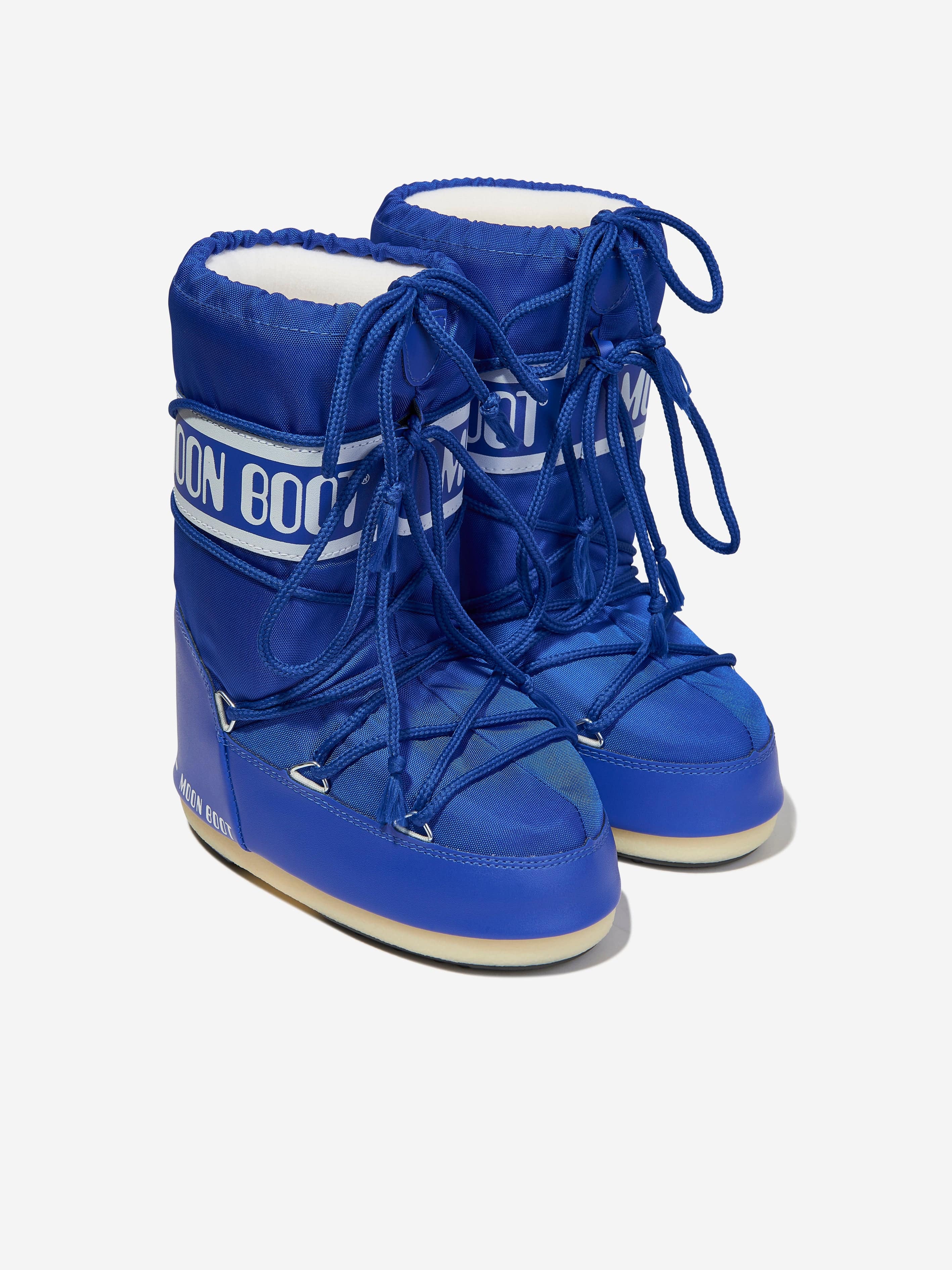 Moon Boot Moon Boot Kids Icon Nylon Snow Boots in Blue