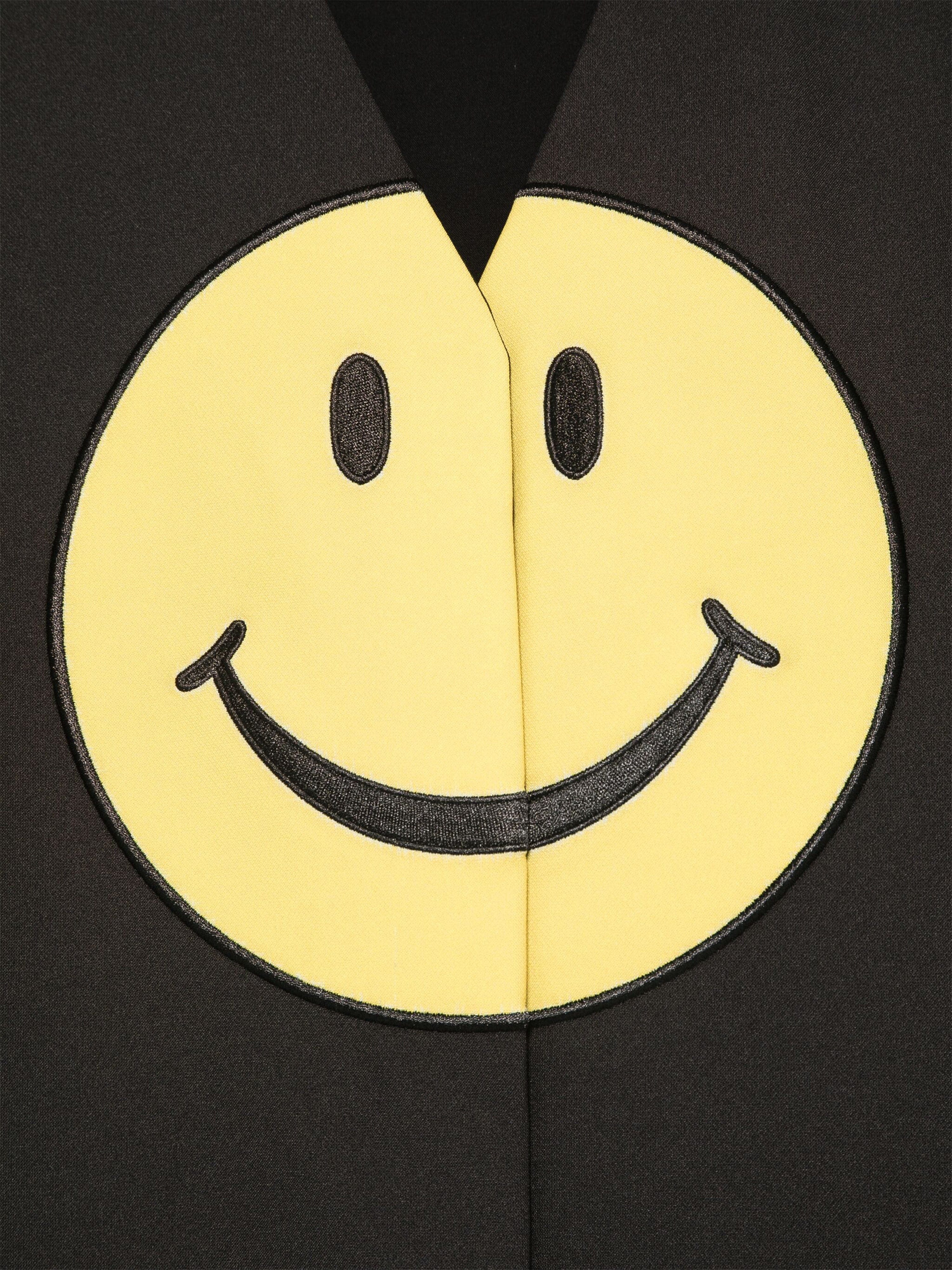 Moschino Girls Smiley Face Dress in Black | Childsplay Clothing