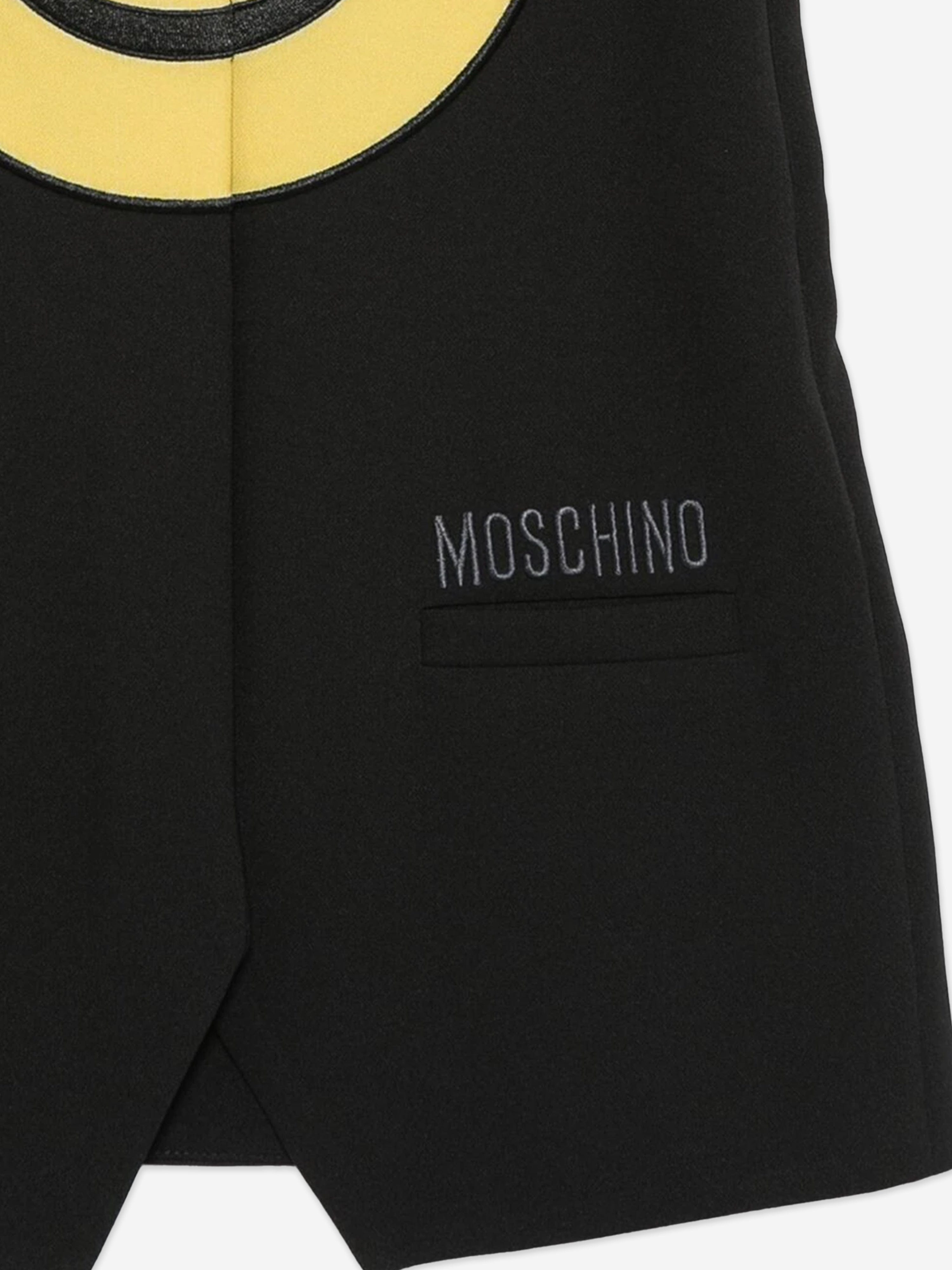 Moschino Girls Smiley Face Dress in Black | Childsplay Clothing