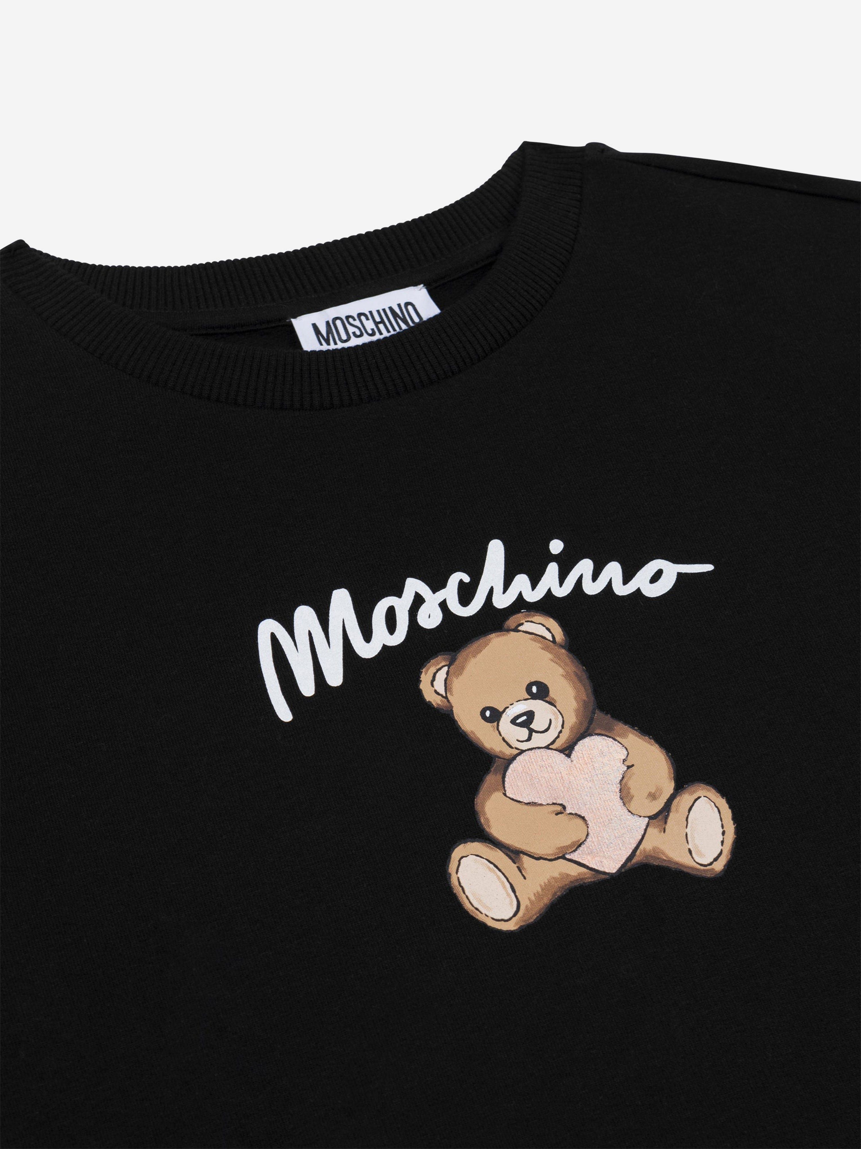 Moschino Kids Moschino Girls Teddy Bear Logo Sweatshirt in Black
