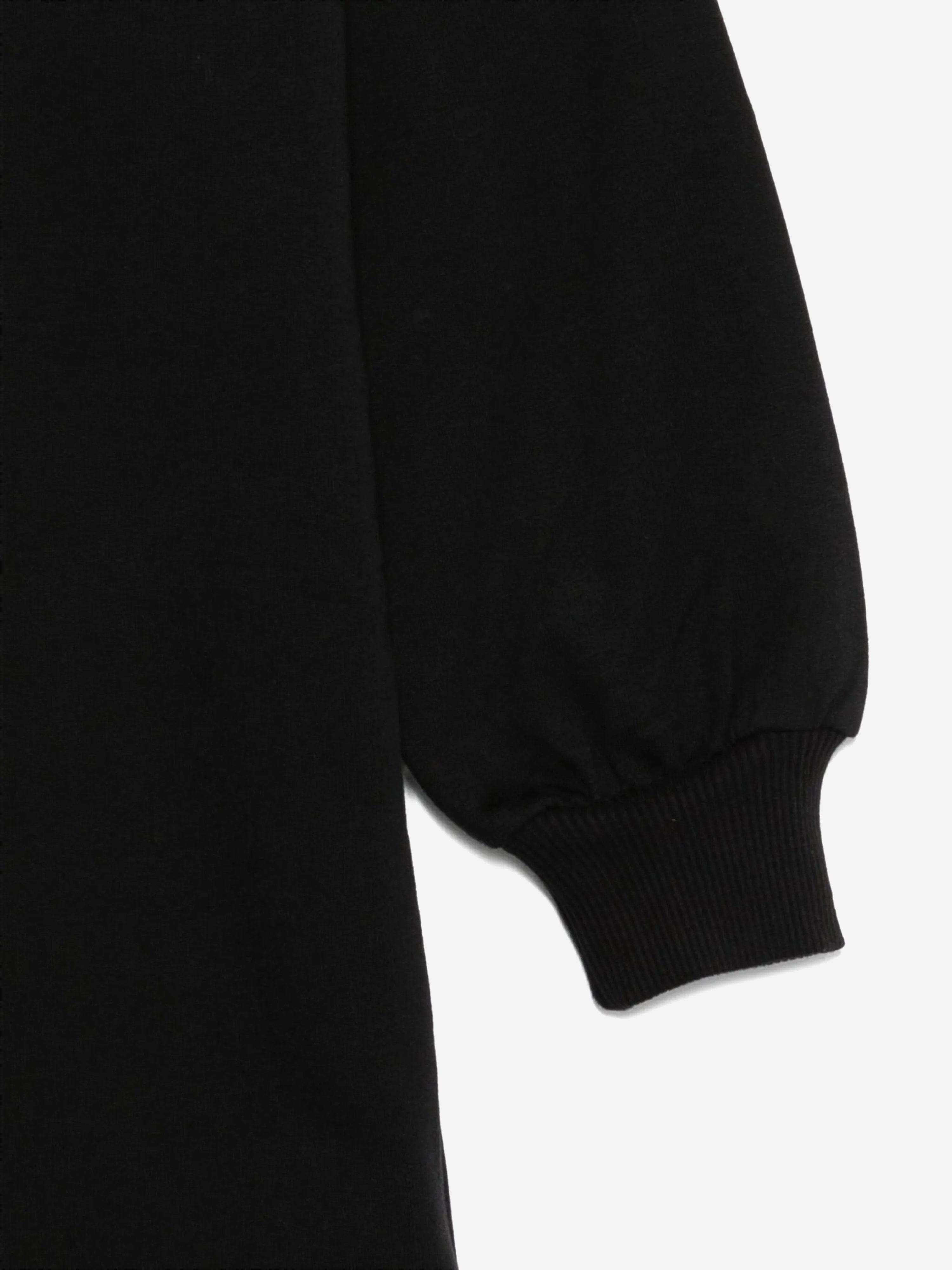 Moschino Girls Teddy Logo Sweater Dress in Black