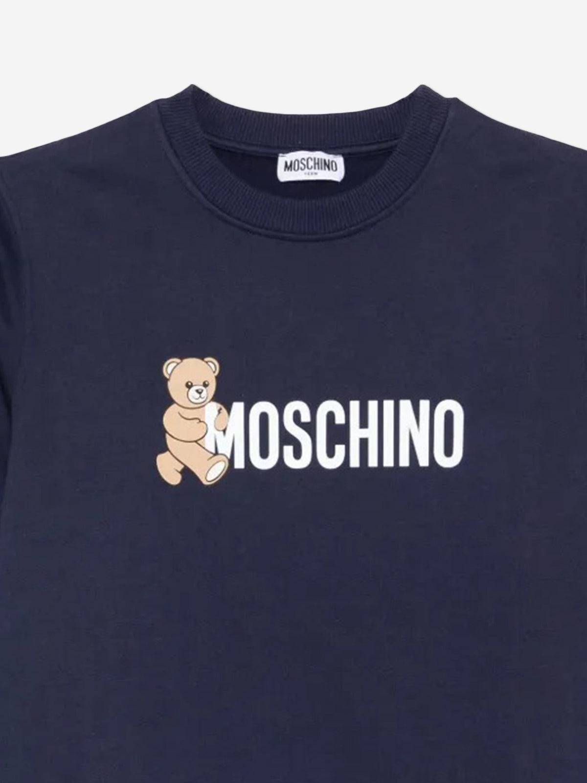 Moschino Kids Teddy Bear Logo Sweatshirt in Navy | Childsplay Clothing