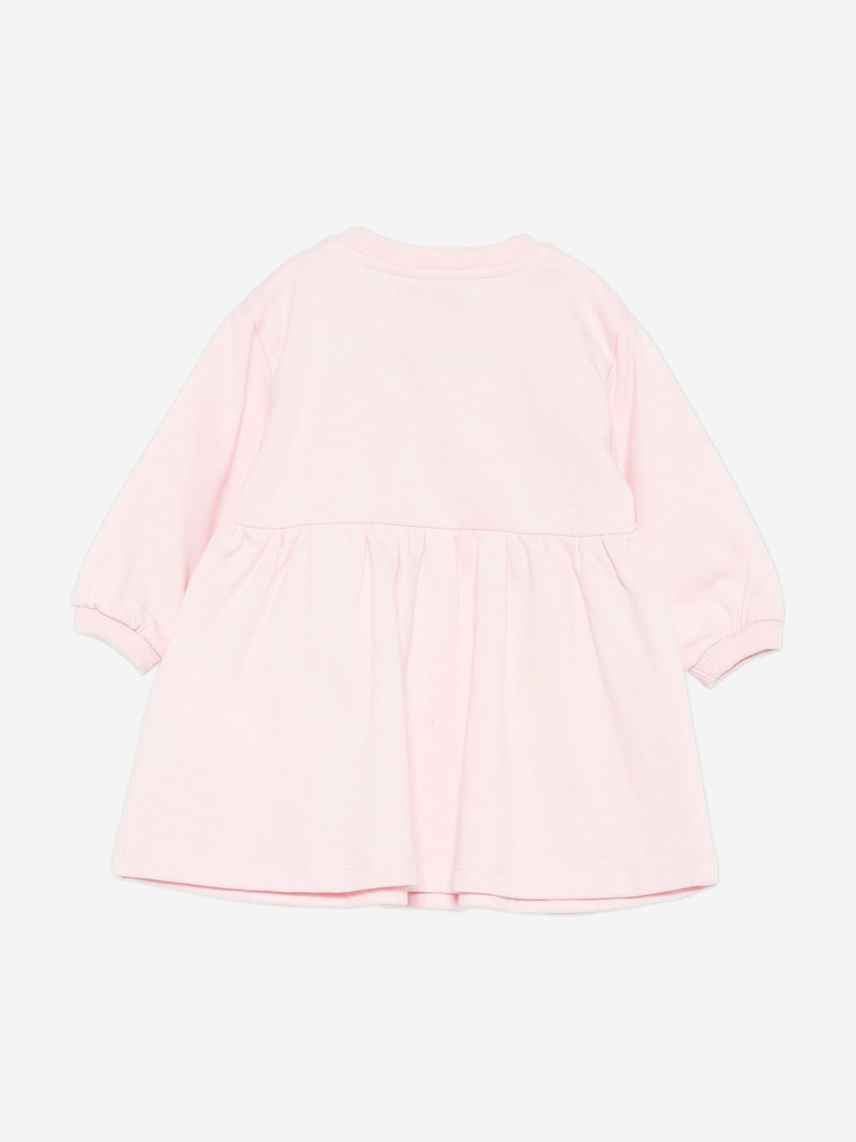 moschino pink sweater dress Love Moschino Logo-print Sweater Dress In Pink