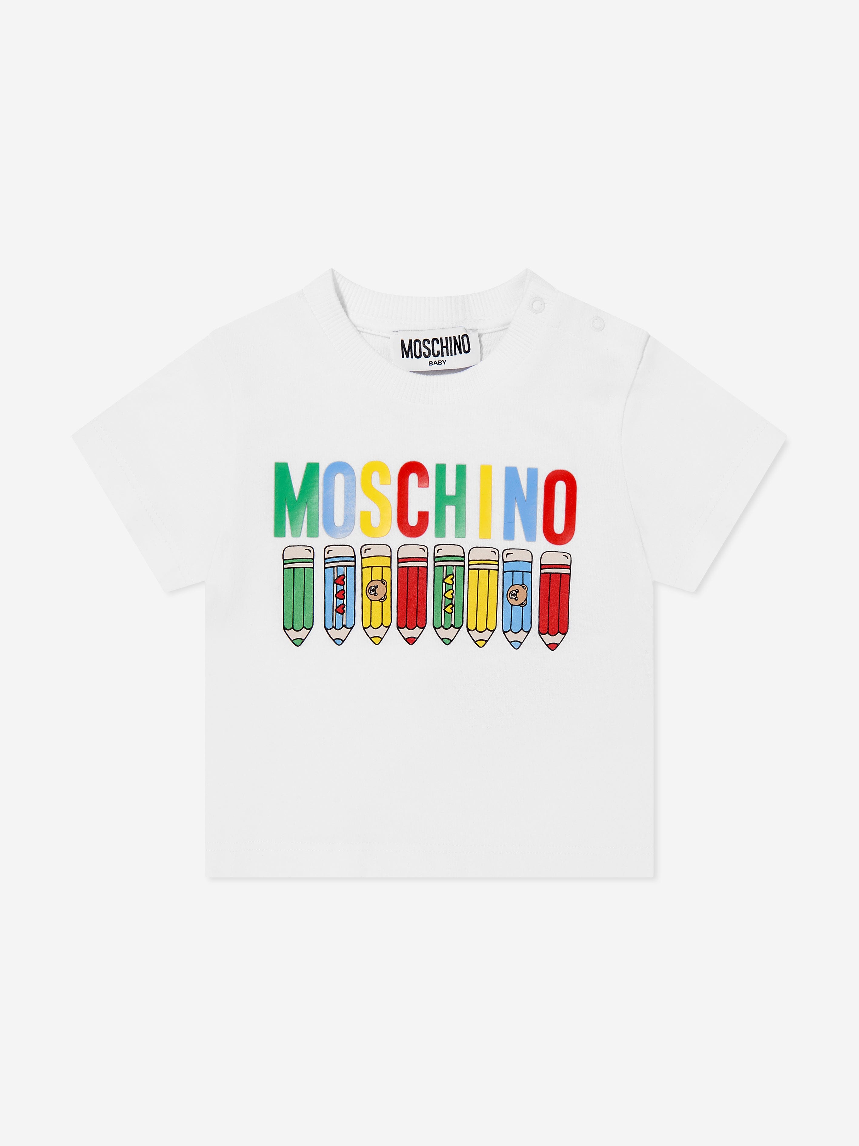 Baby Pencil Logo T-Shirt in White