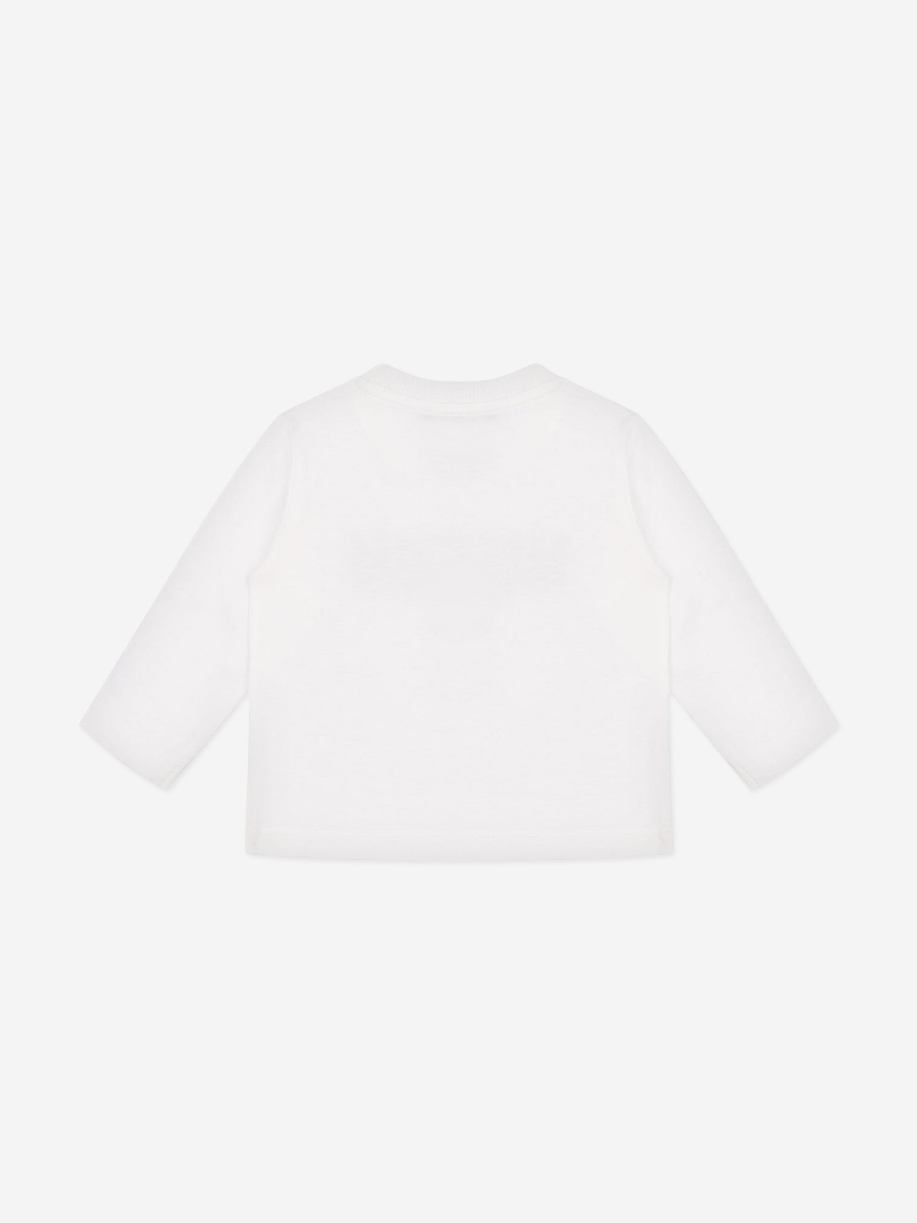 Baby Long Sleeve Teddy T-Shirt in Ivory