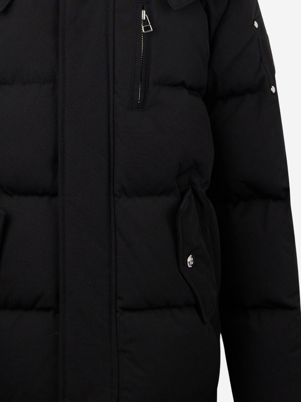 Moose Knuckles Kids 3Q Down Padded Puffer Jacket in Black 