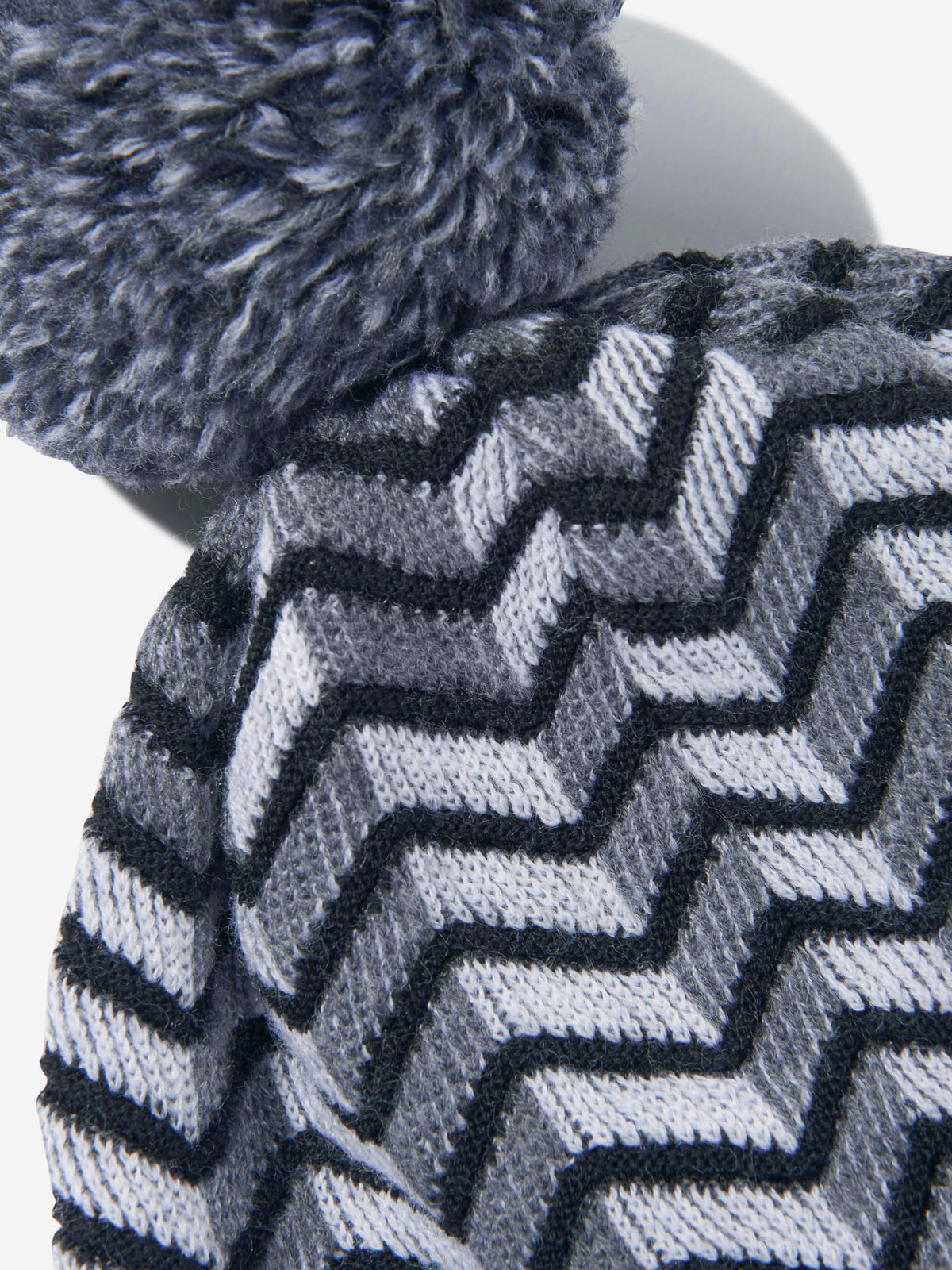 NEW Missoni Zigzag Patterned Pom-Pom Beanie Nwot  main image 3