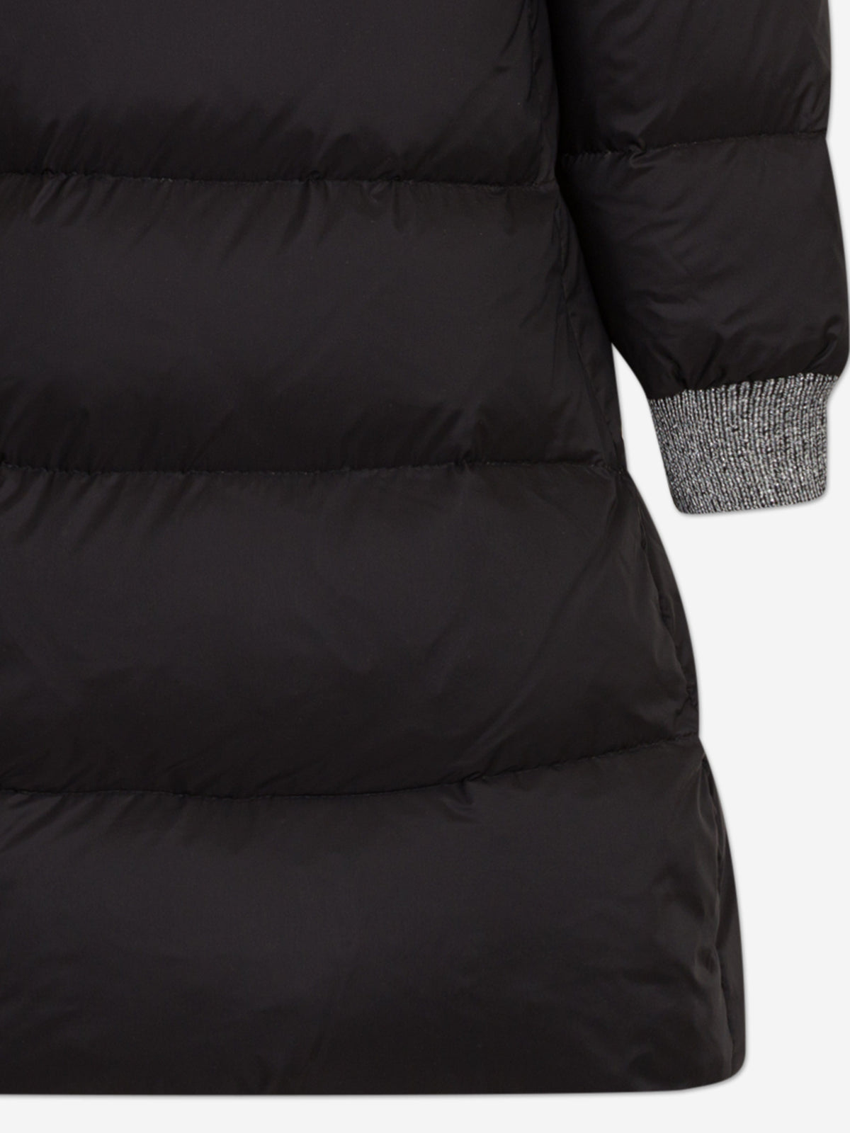 Missoni Girls Down Padded Zigzag Puffer Jacket in Black 