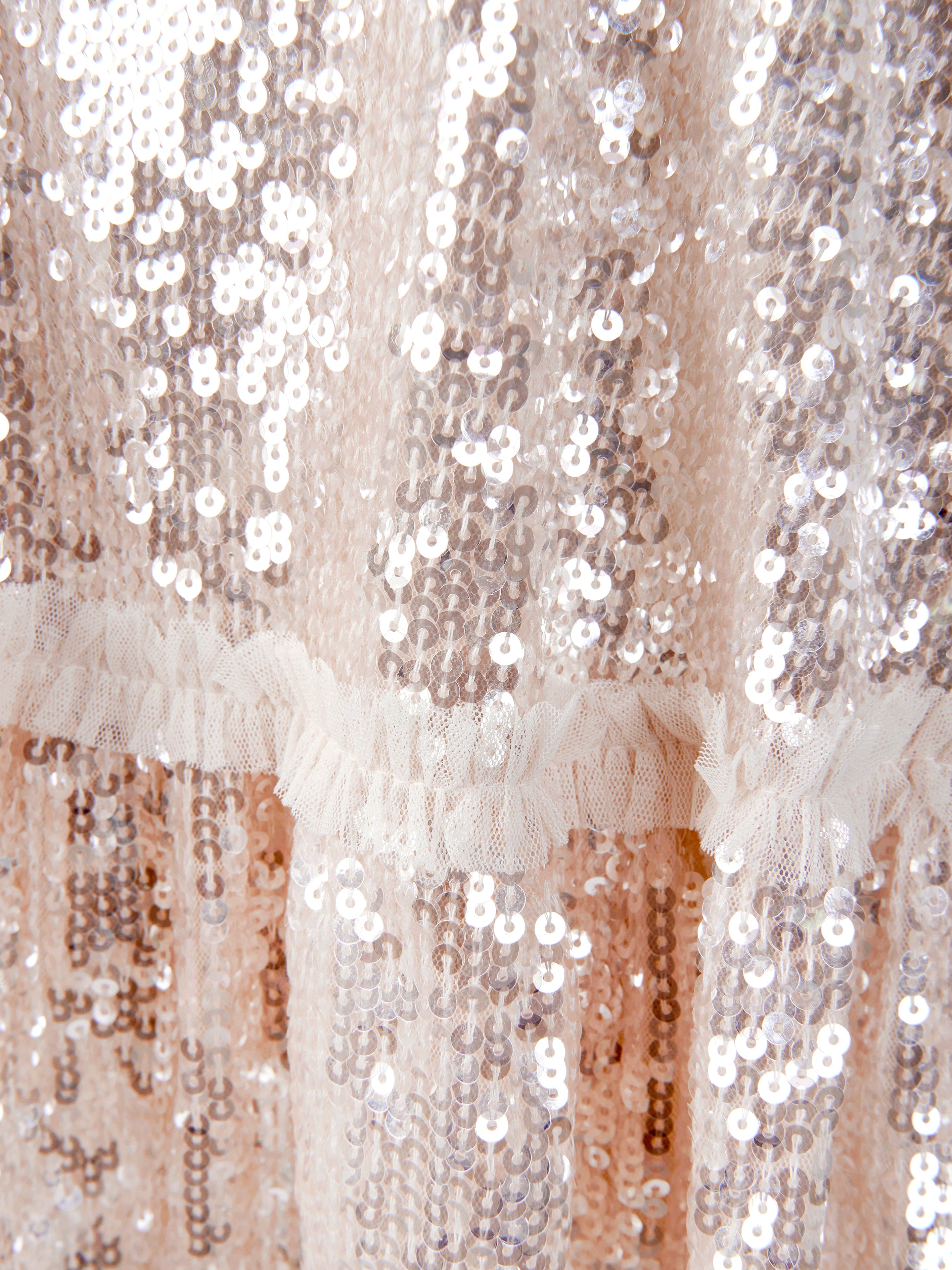 Needle & Thread Girls Mila Gloss Dress in Cream 8 Yrs Ivory Needle & Thread Girls Mila Gloss Dress in Cream 8 Yrs Ivory