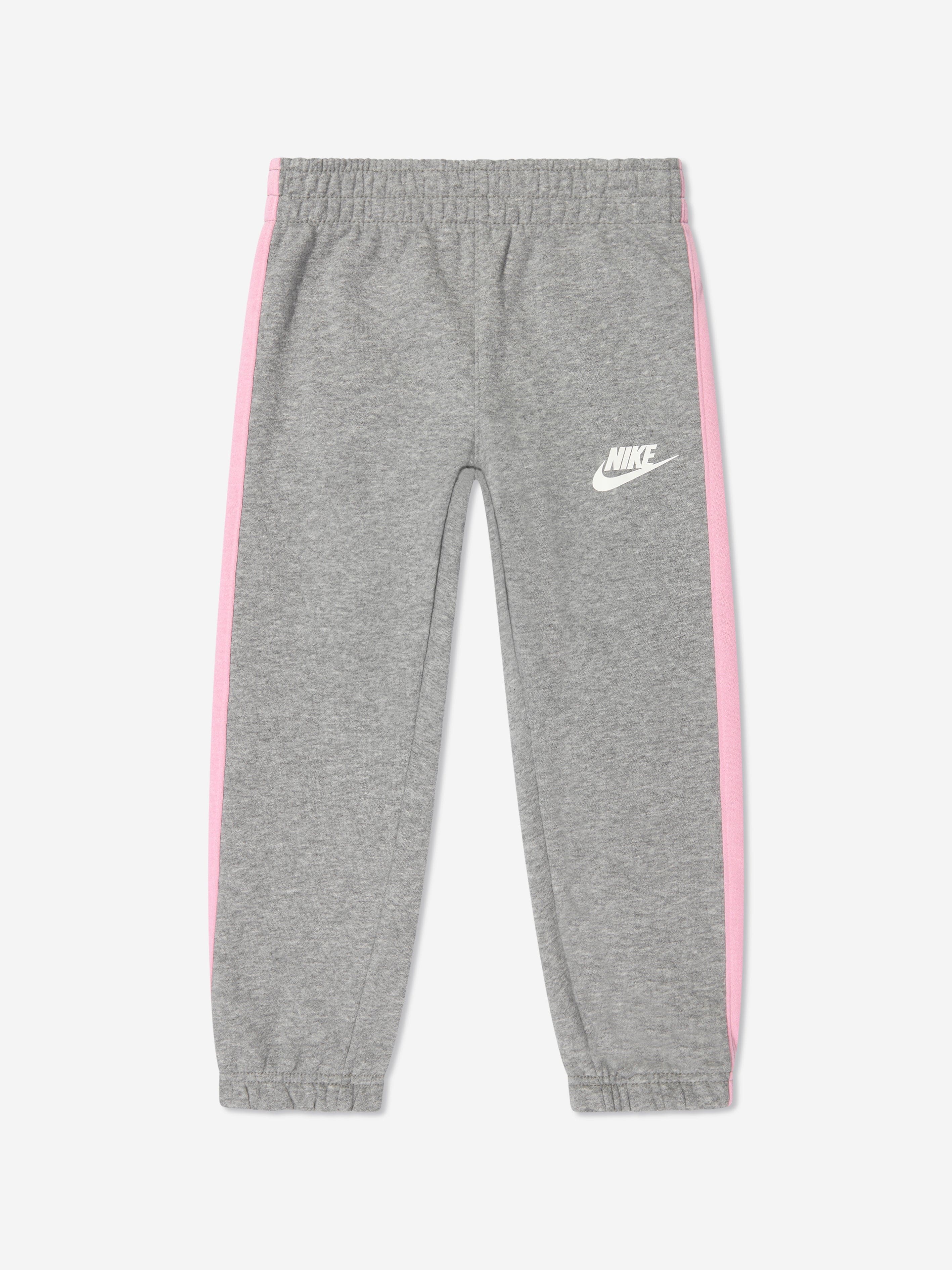 Nike Girls Oversized Futura Crew Tracksuit in Grey | Childsplay