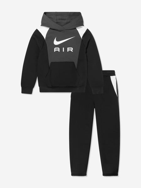 black nike air tracksuit