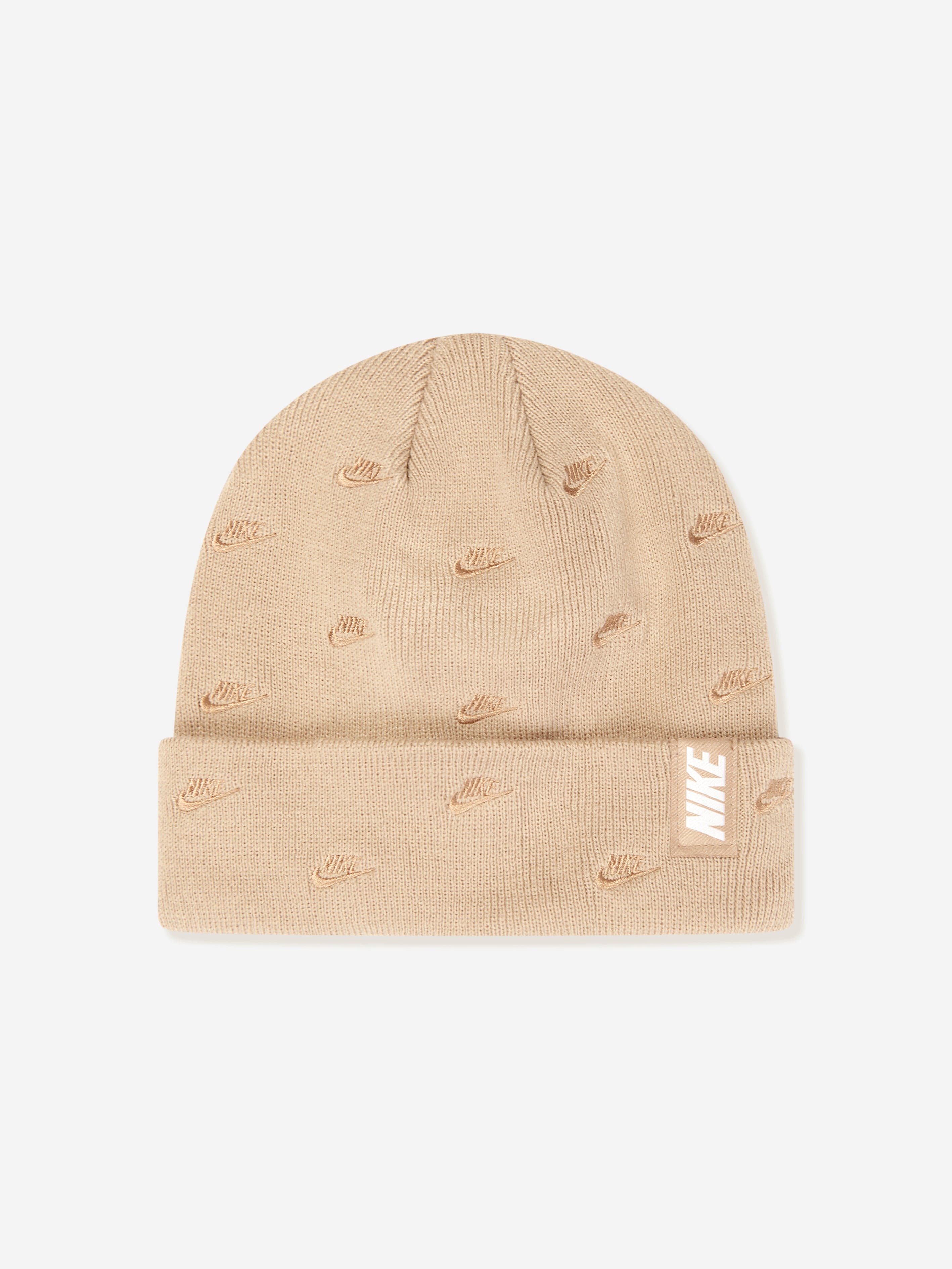 beige nike beanie