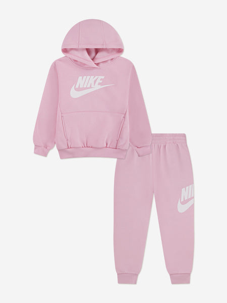 pink nike tracksuit set
