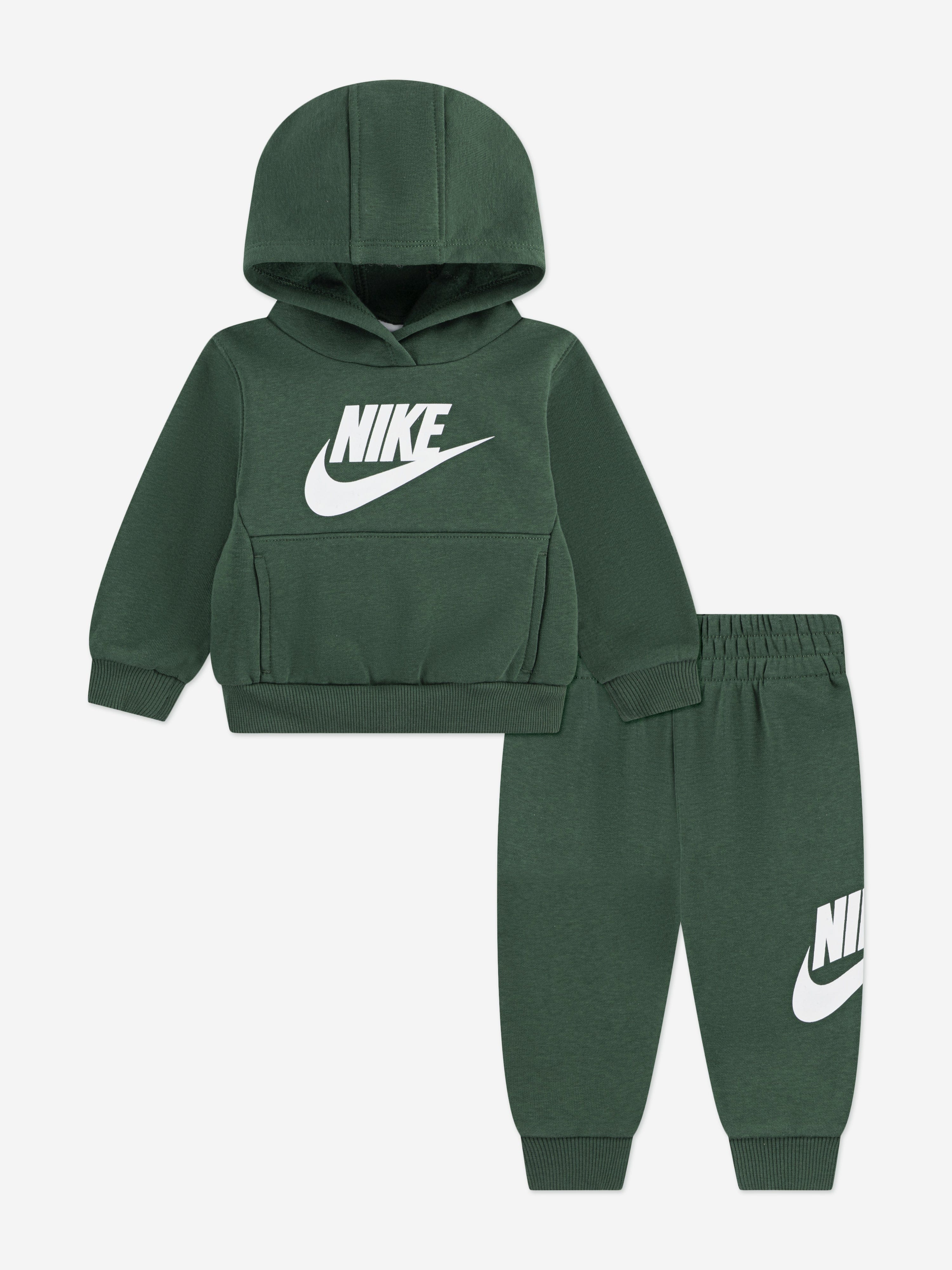 Nike Kids Club Fleece Tracksuit in Green Childsplay Clothing