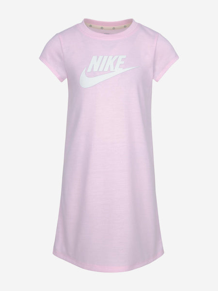 Nike Girls Futura T-Shirt Dress in Pink 3 Nike Girls Futura T-Shirt Dress in Pink 3