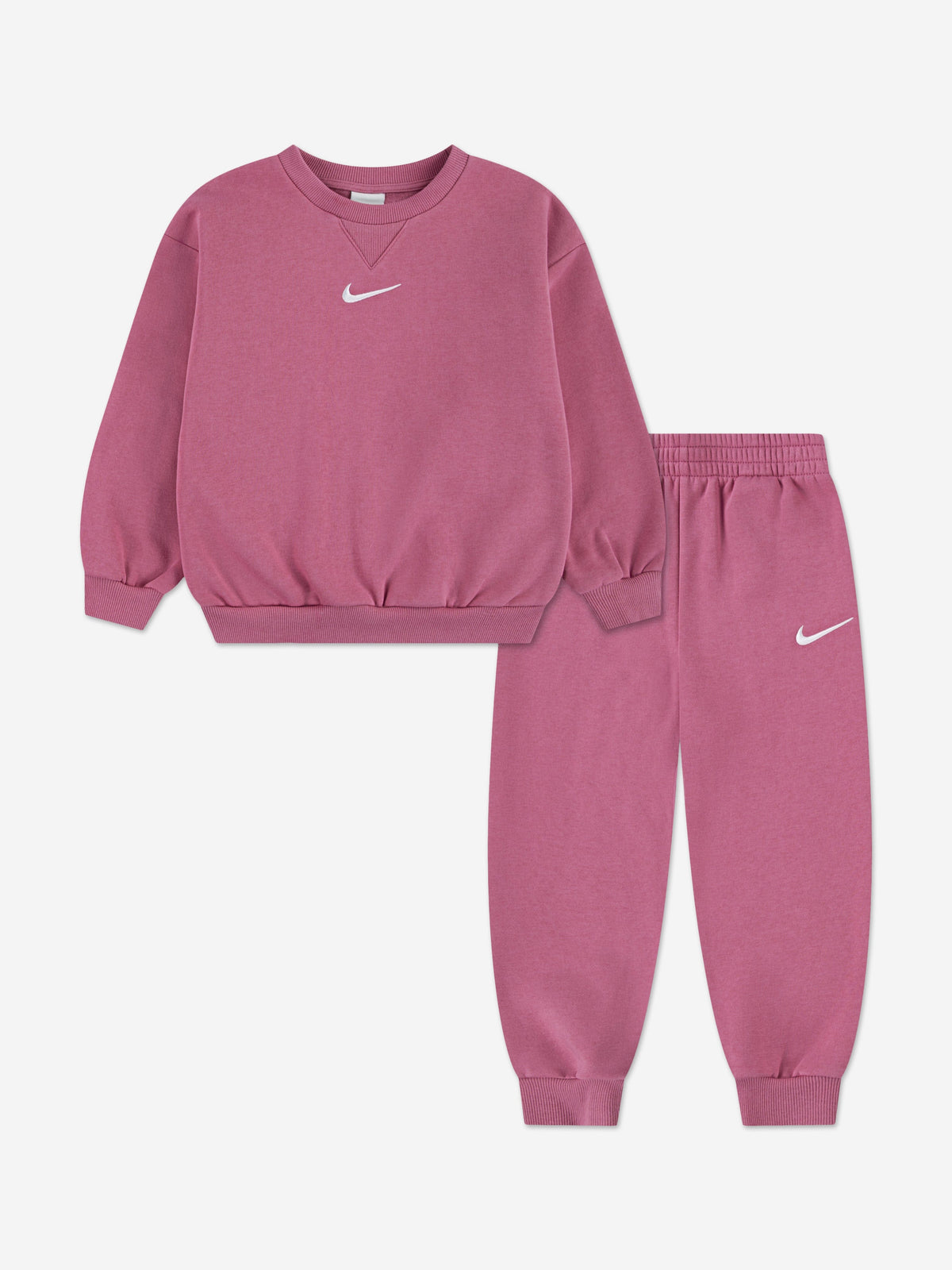 Nike Girls Essential Fleece Tracksuit in Pink | Childsplay Clothing