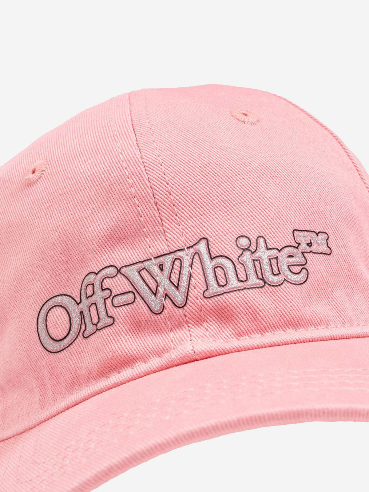 Pink Off-White Baseball Hat Off-White Girls Big Bookish Baseball Cap in Pink main image 4