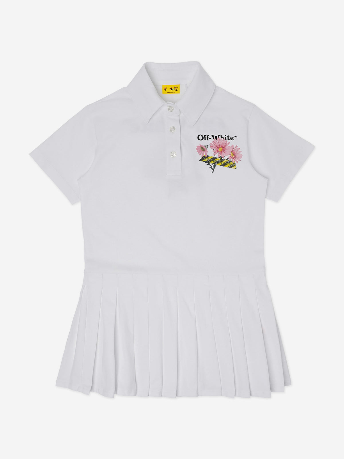 Off-White Girls Daisy Tape Dress in White | Childsplay Clothing