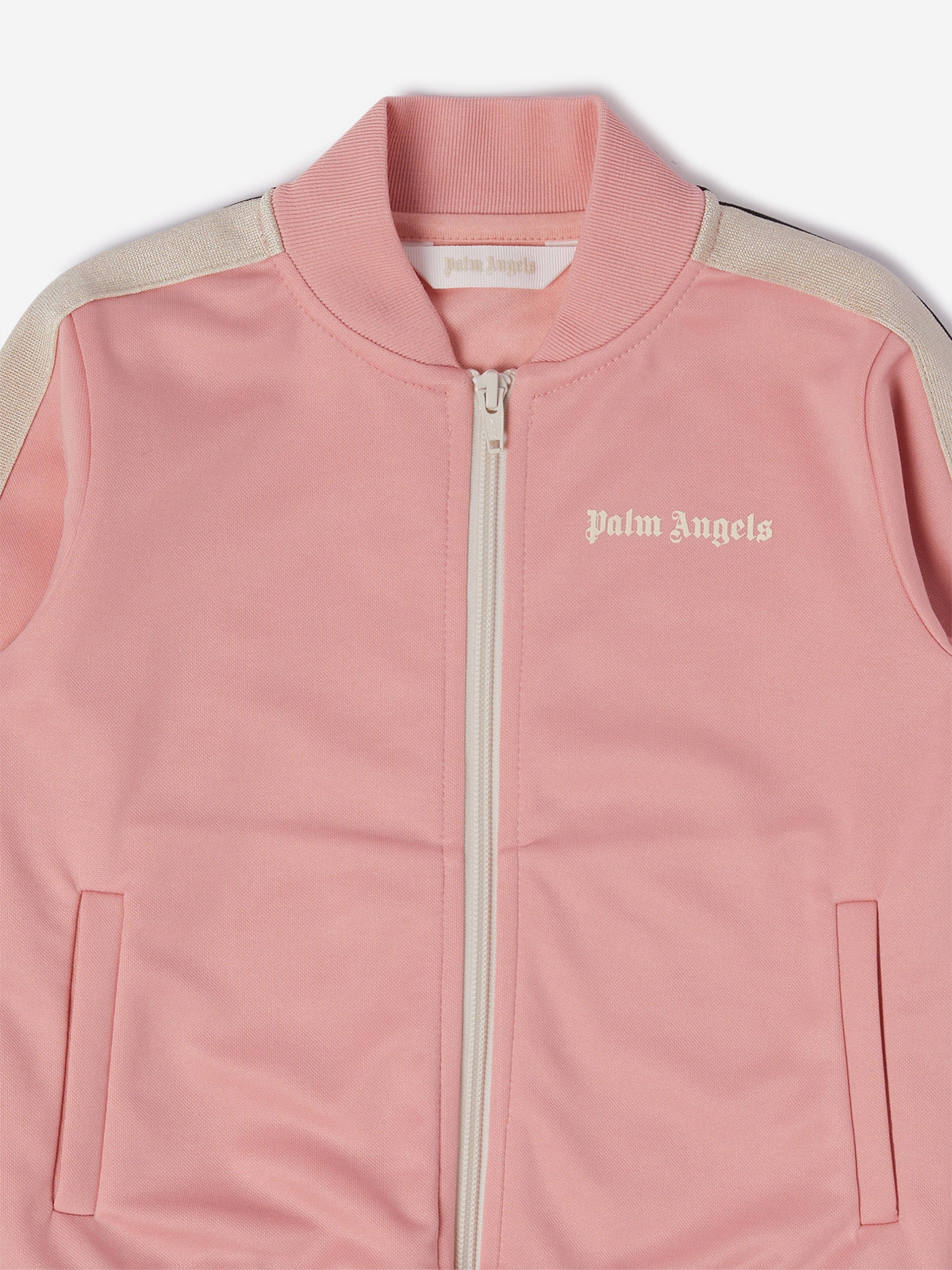 Palm Angels Girls Track Jacket in Pink | Childsplay Clothing