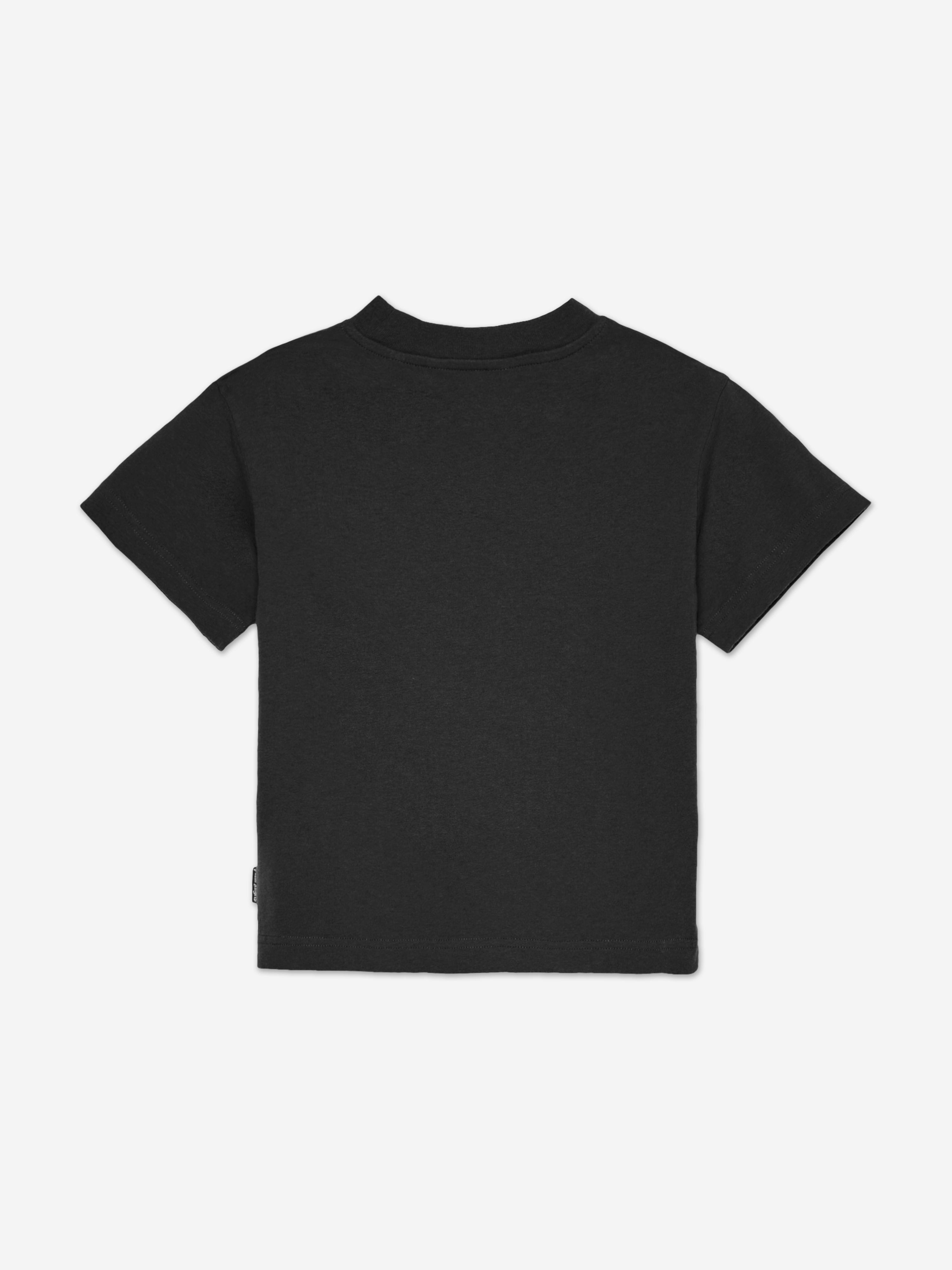 Palm Angels Boys Spray Bear Regular T-Shirt in Black
