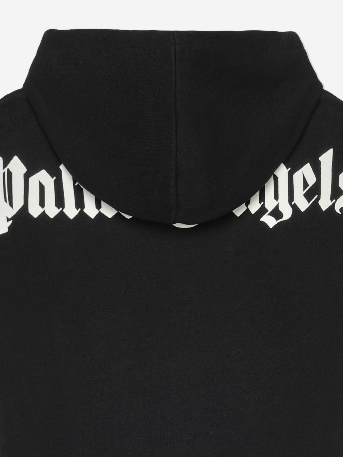 Palm Angels Boys Overlogo Oversize Fit Hoodie in Black 