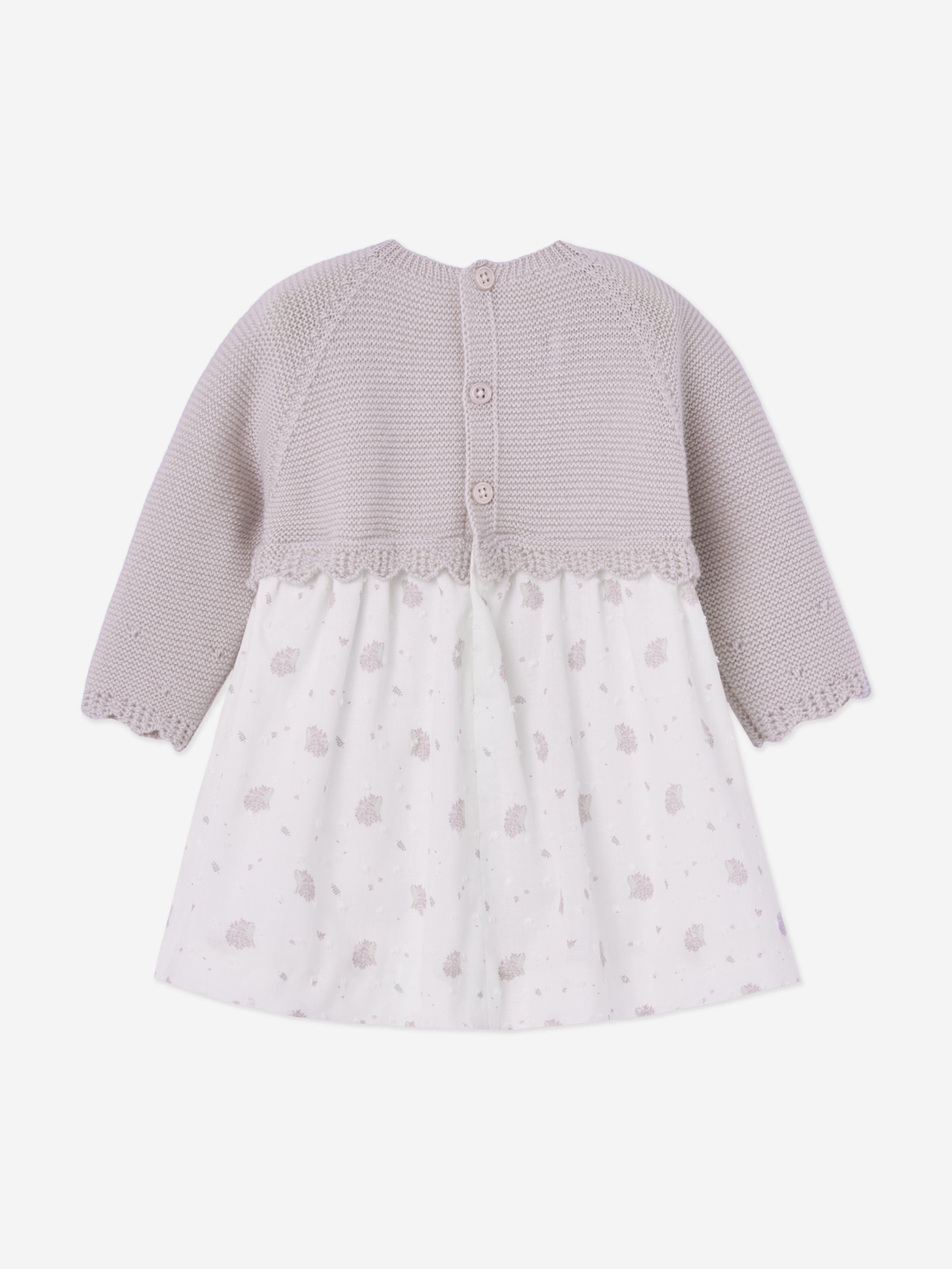 Paz Rodriguez Baby Girls Knitted Dress in Purple