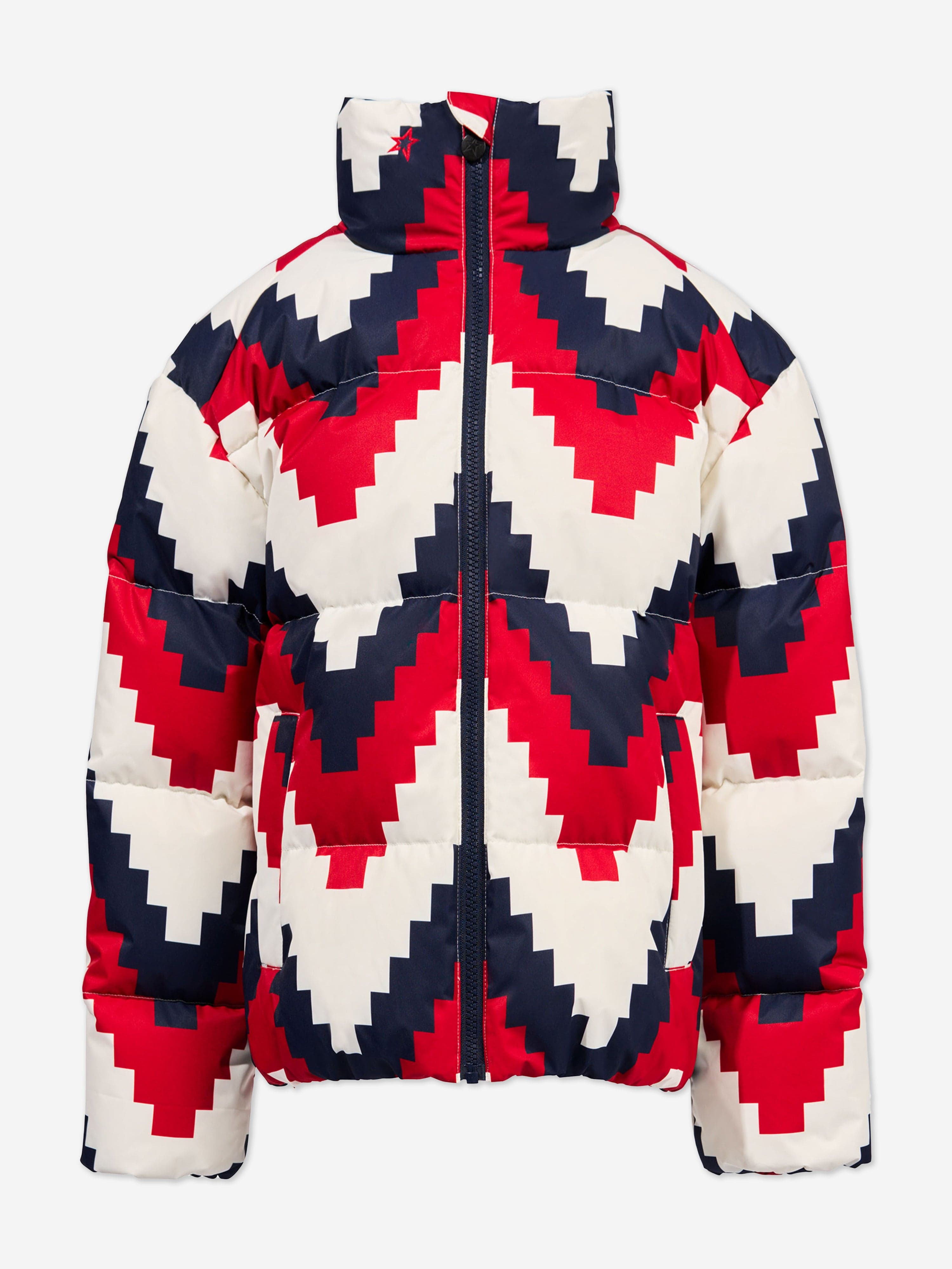 سترة منتفخة للفتيات من Nuuk Down باللون الأحمر