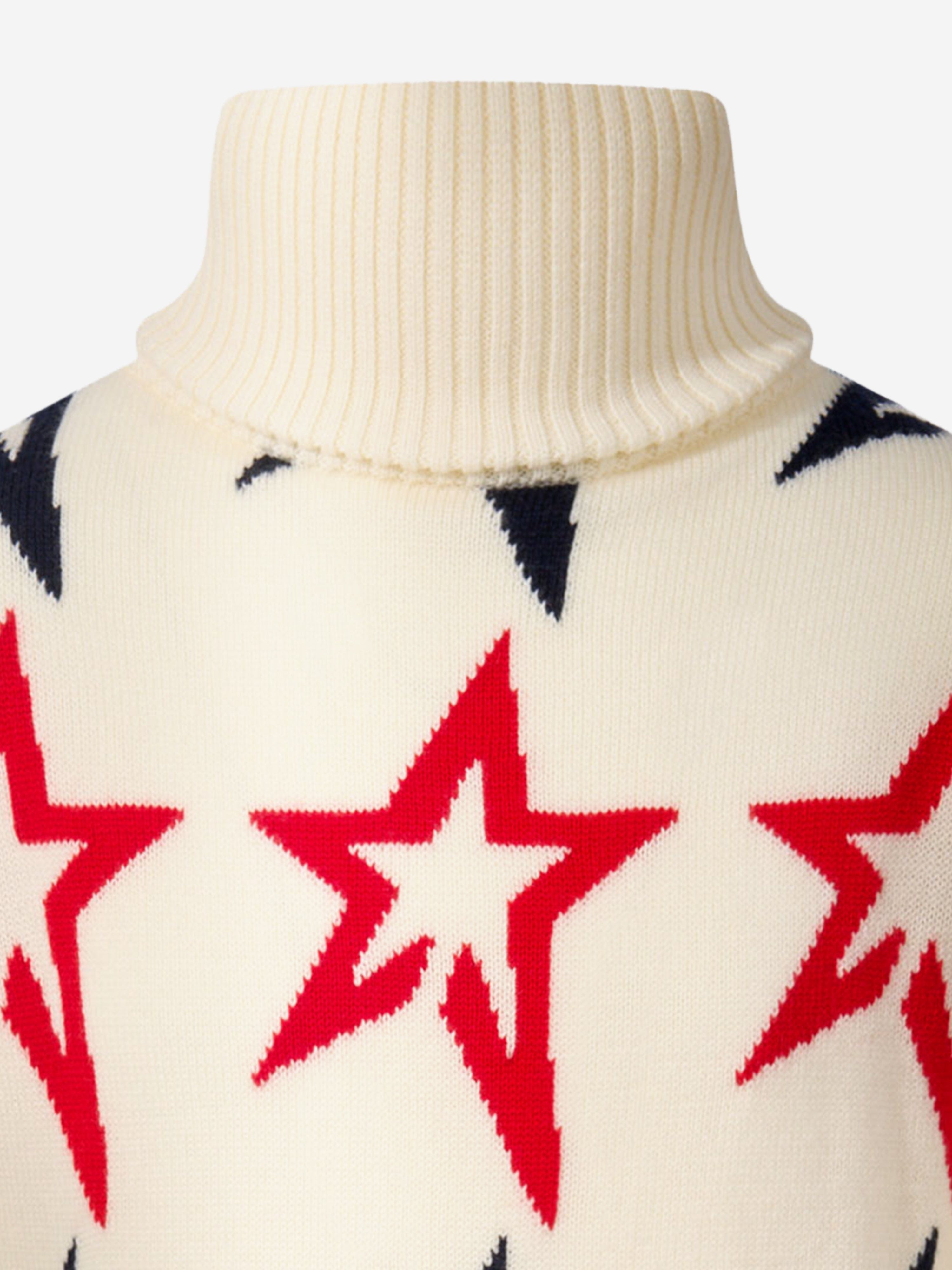 Perfect Moment Kids Merino Wool Star Dust Jumper in Ivory
