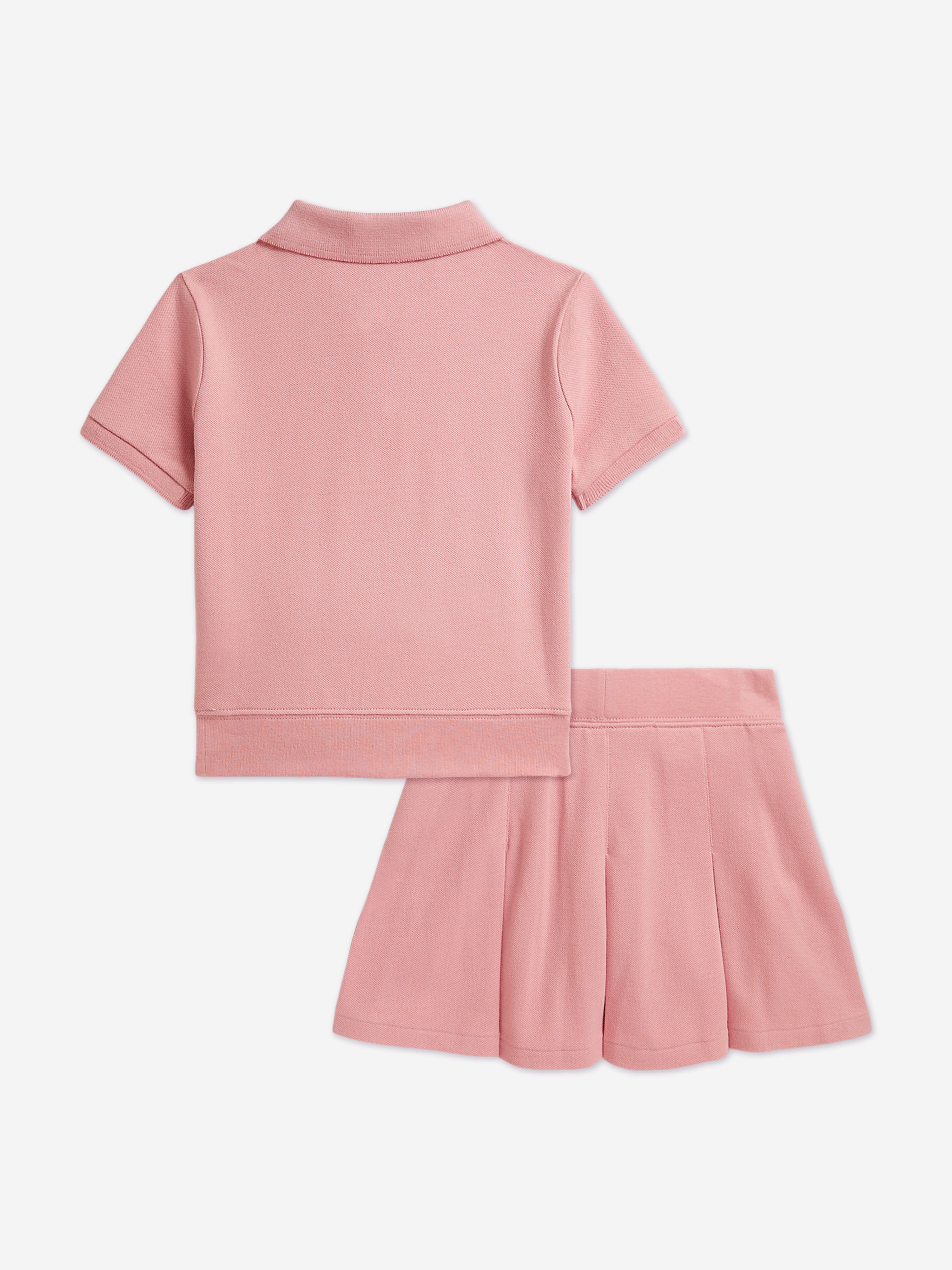 Ralph Lauren Girls 2 Piece Skirt Set in Pink | Childsplay Clothing