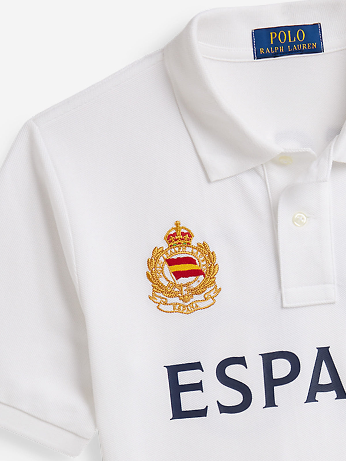 Ralph Lauren Boys España Polo Shirt in White | Childsplay Clothing